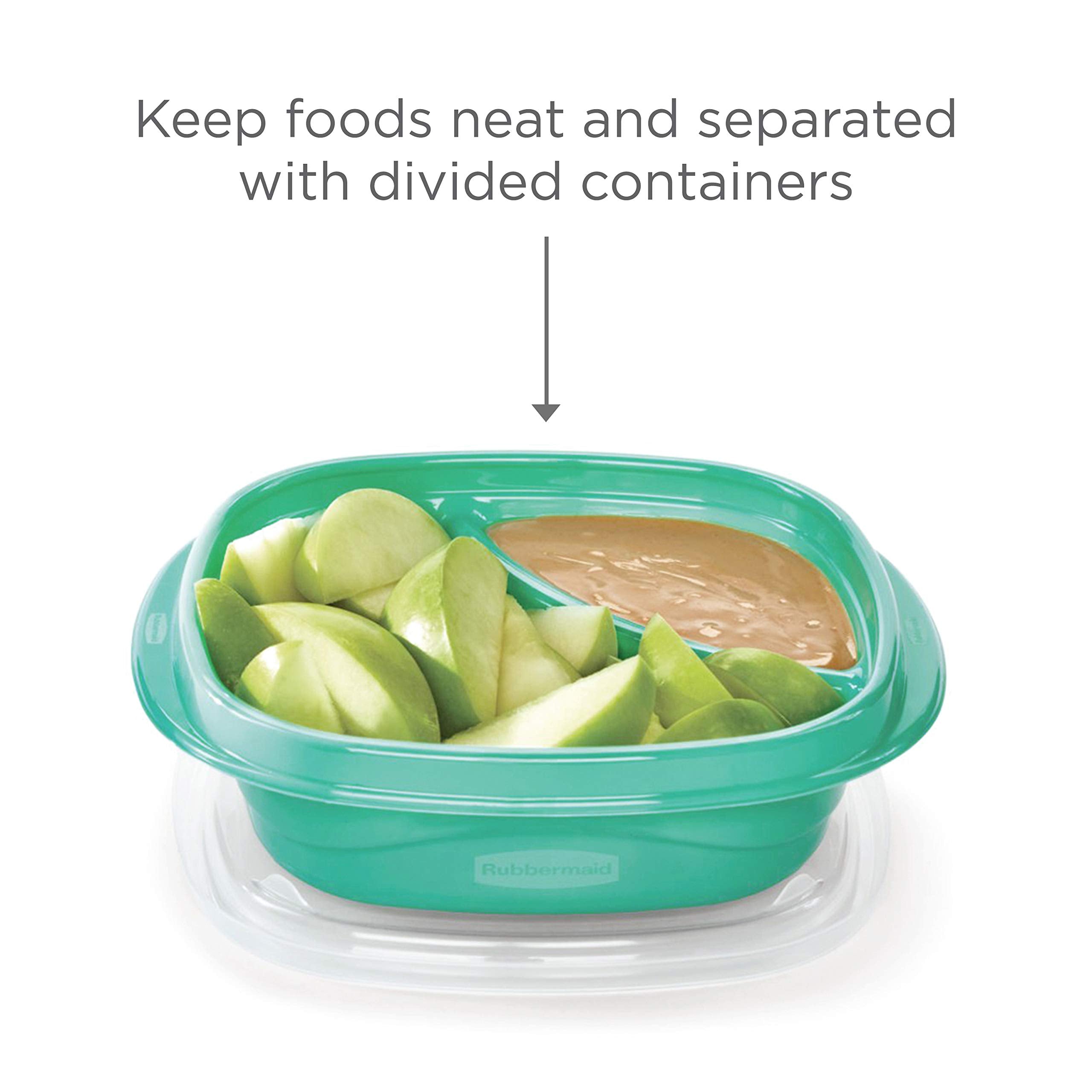 Rubbermaid 50-Piece Food Storage Containers Set With Lids, Teal Splash - Perfect For Lunch, Meal Prep, Leftovers & More - Top Ra