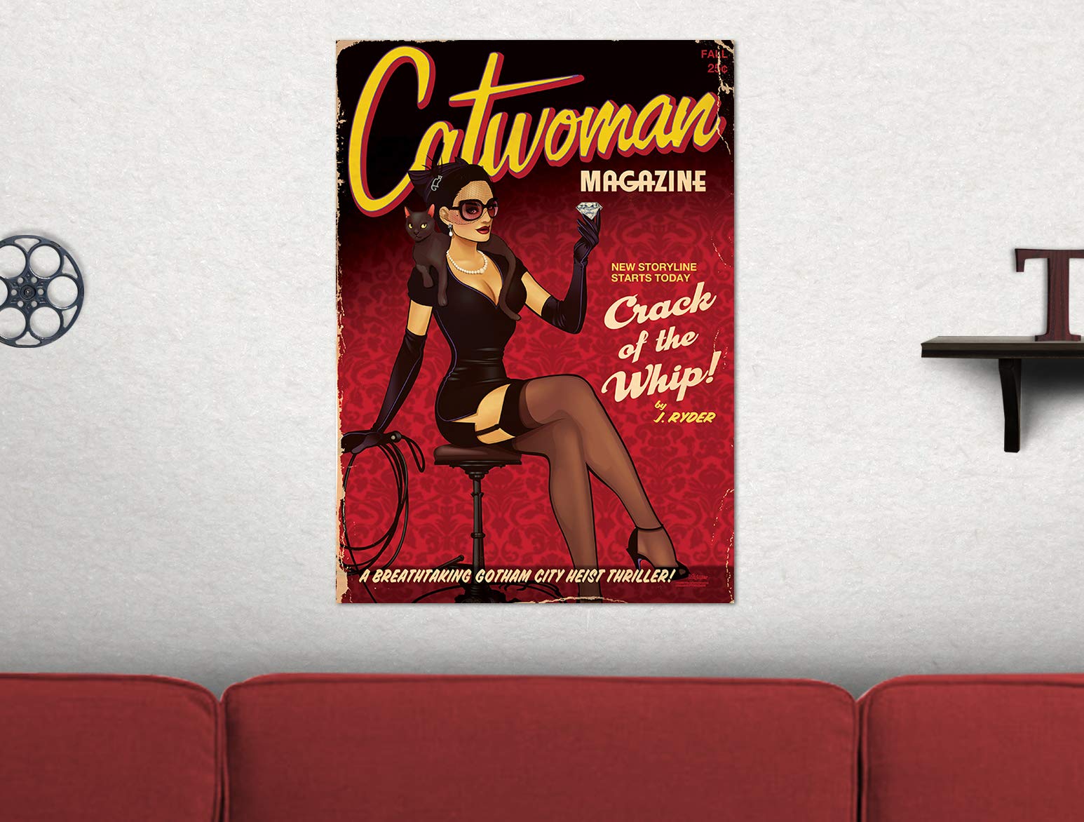 Mightyprint Dc Comics - Bombshell Catwoman - Justice League - Durable 17    X 24 Wall Art - Not Made Of Paper - Officially Licen