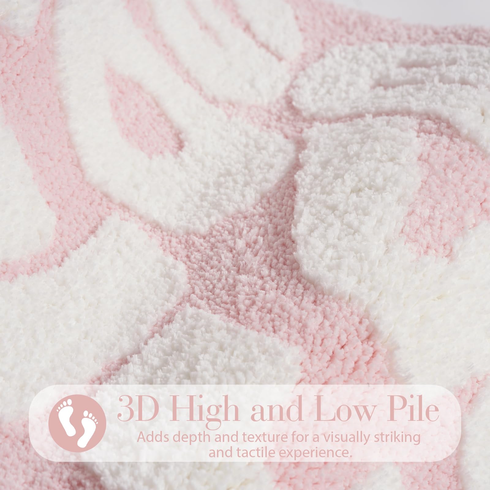 Eldone Self Love Club Rug - Cute Bath Mat Non Slip, Funky Aesthetic Groovy Small Accent Rugs For Bedroom Bathroom, Girls Preppy