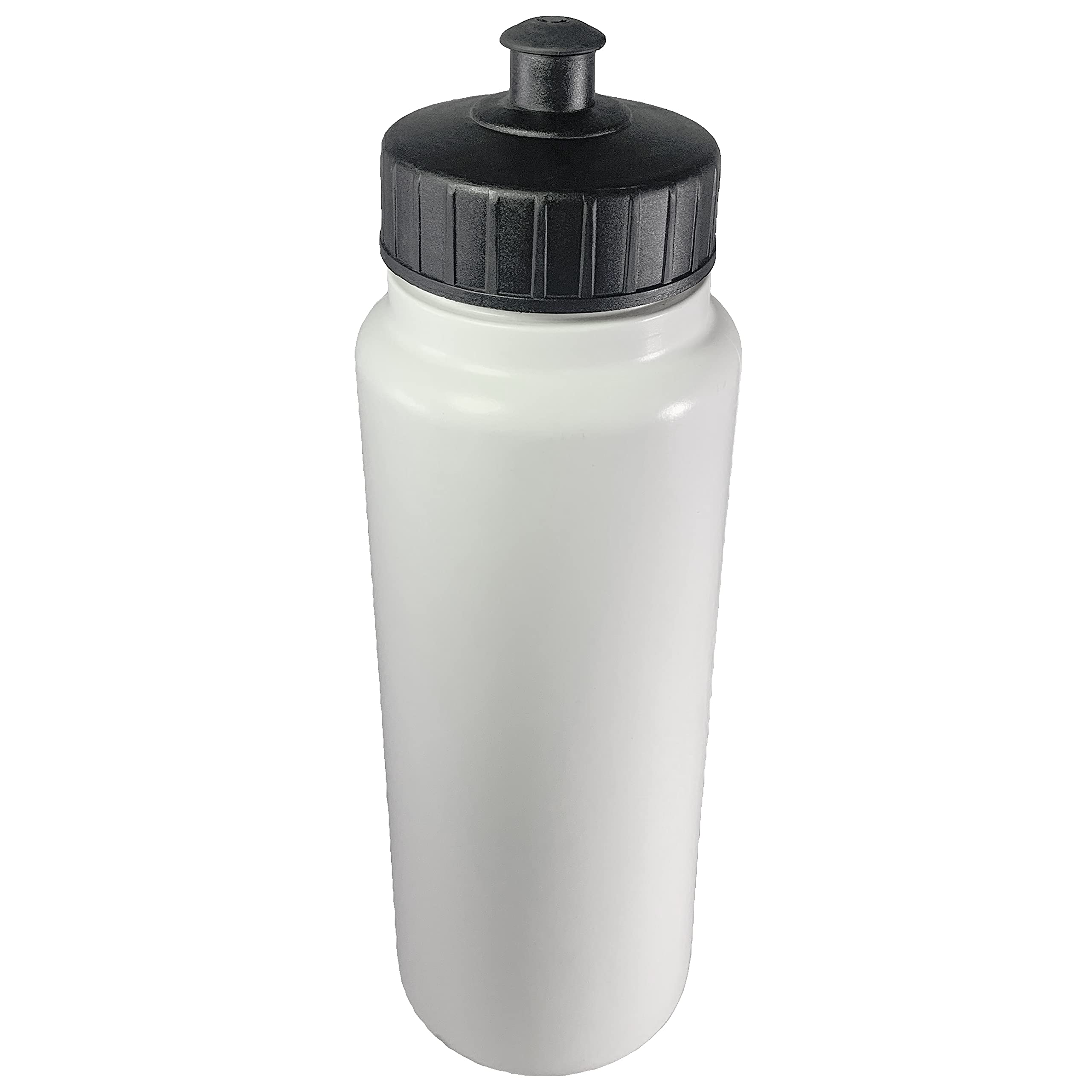 Inglasco Sher-Wood, White 1000Ml Tallboy Sports Water Bottle, With Black Short Pull Top Lid