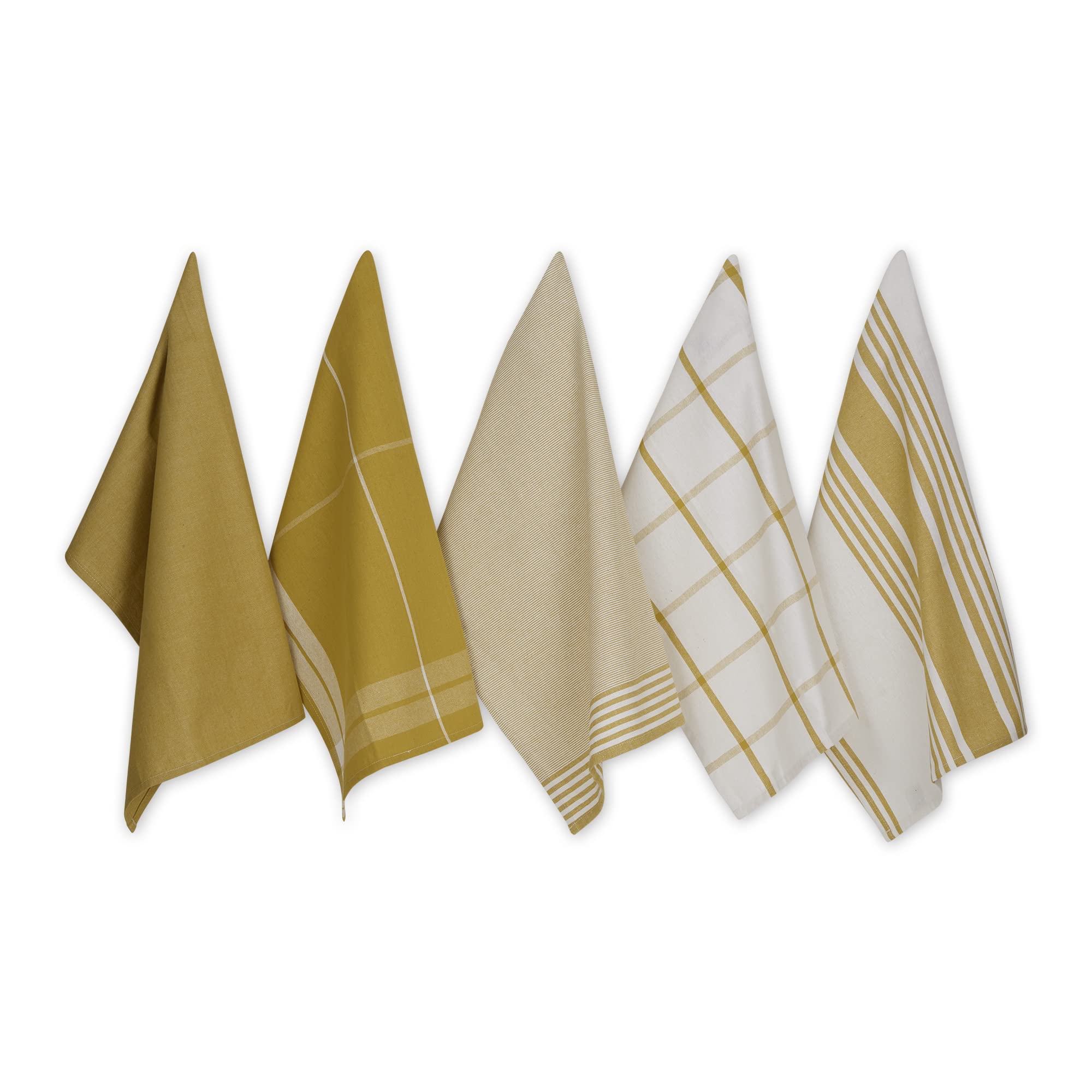 LEMONGRASS CLASSIC OVERSIZED WOVEN DISHTOWELS SET/5
