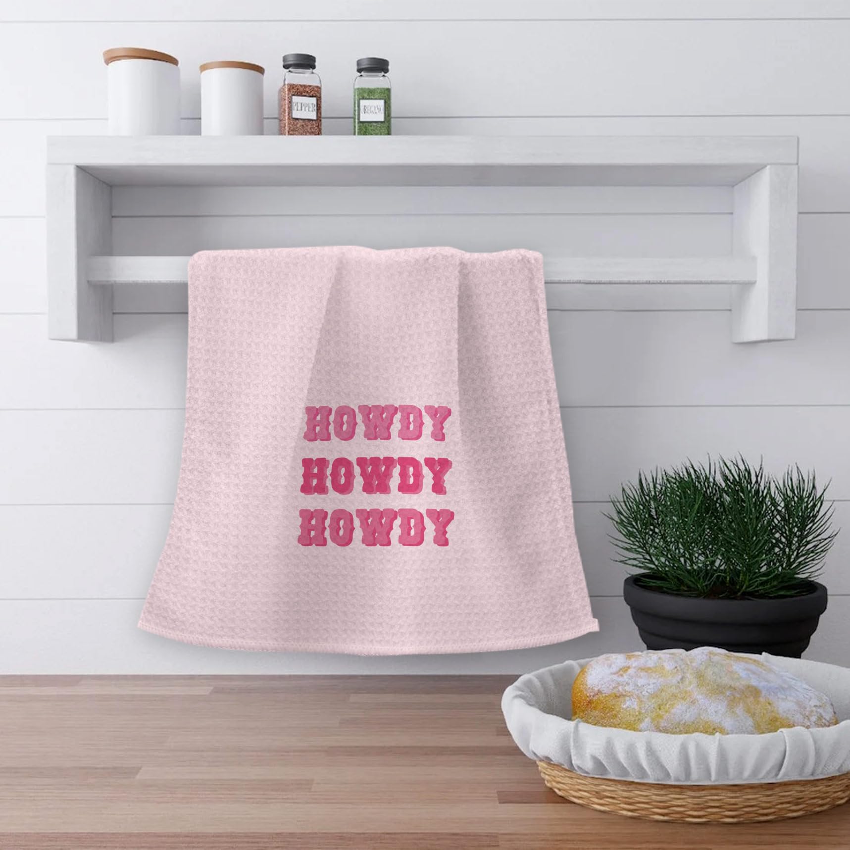 Ohsul Preppy Bathroom Decor, Kitchen Towels Pink, Pink Kitchen Towels Hand Dish Towels, Hot Pink Bathroom Accessories Pink Bathr