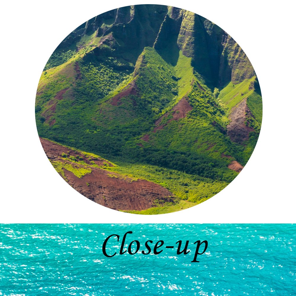 Kreative Arts - Large Nature Art Poster Print On Canvas View On Napali Coast On Kauai Island On Hawaii Landscape Pictures For Of