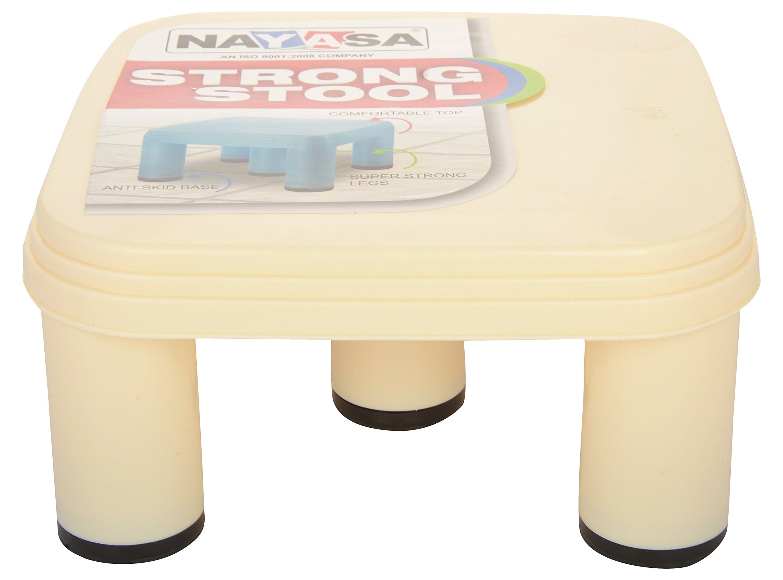 Nayasa Strong Patla | Plastic Stool For Sittng | Light Weight & Stackable | Seating Stool For Home | Durable Stool For Home | Ye