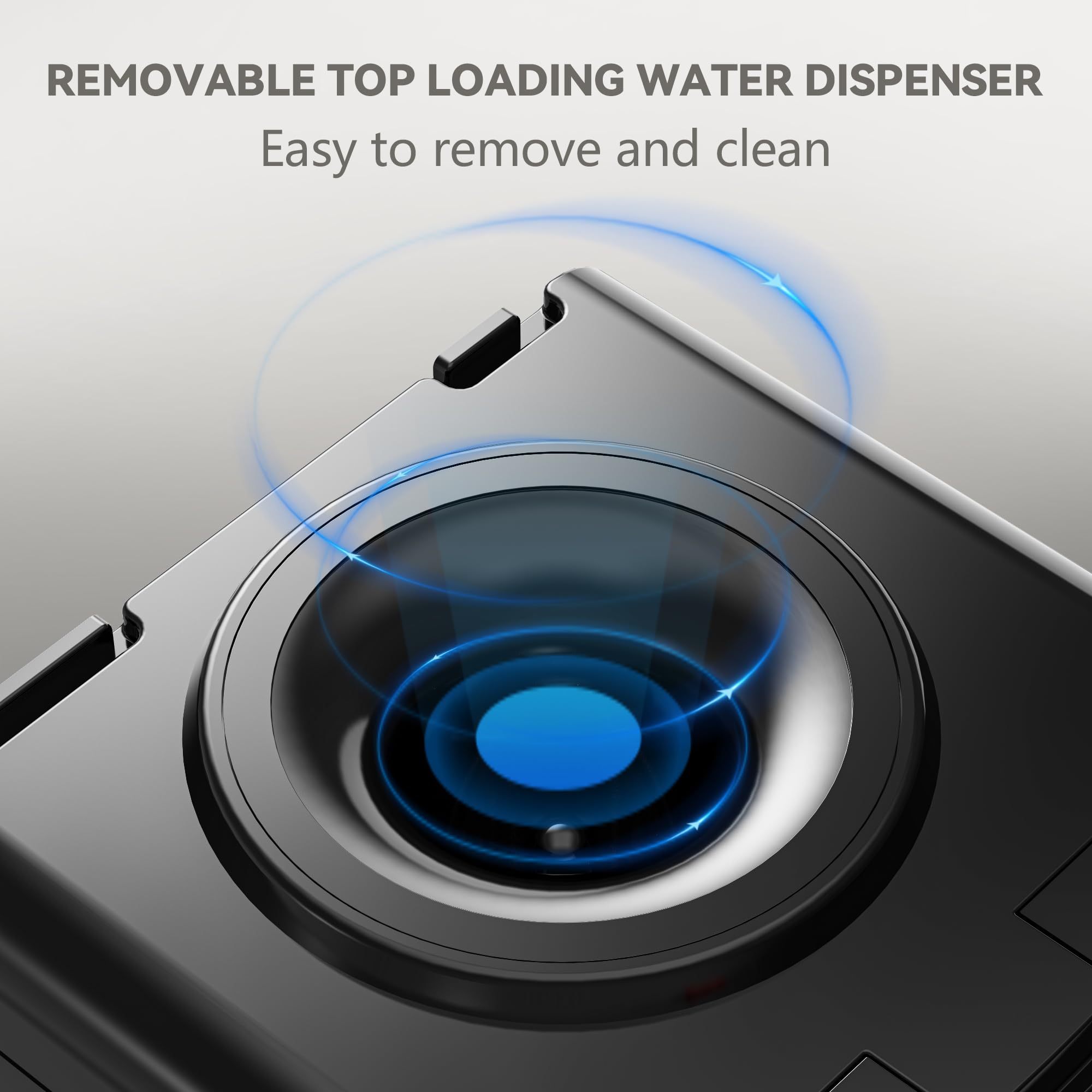 Euhomy Hot & Cold Water Dispenser, Top Loading Water Dispenser For 3 Or 5 Gallon Bottles, Top Loading Hot & Cold Water Dispenser