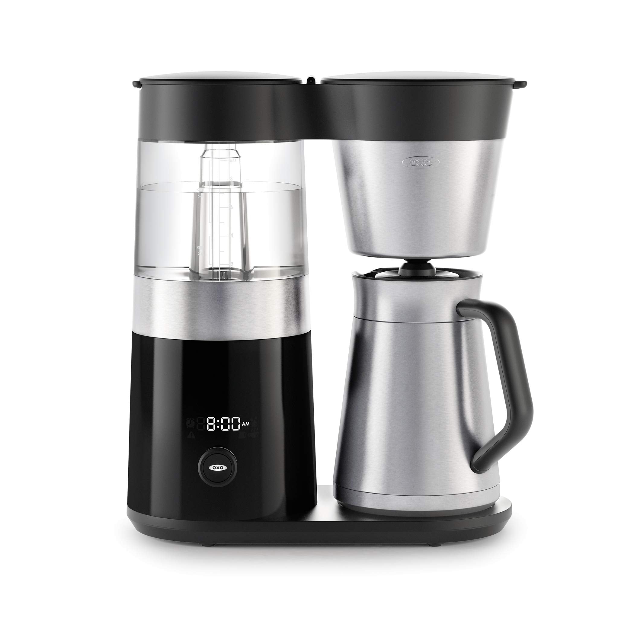 Oxo Brew 9 Cup Stainless Steel Coffee Maker,Silver, Black