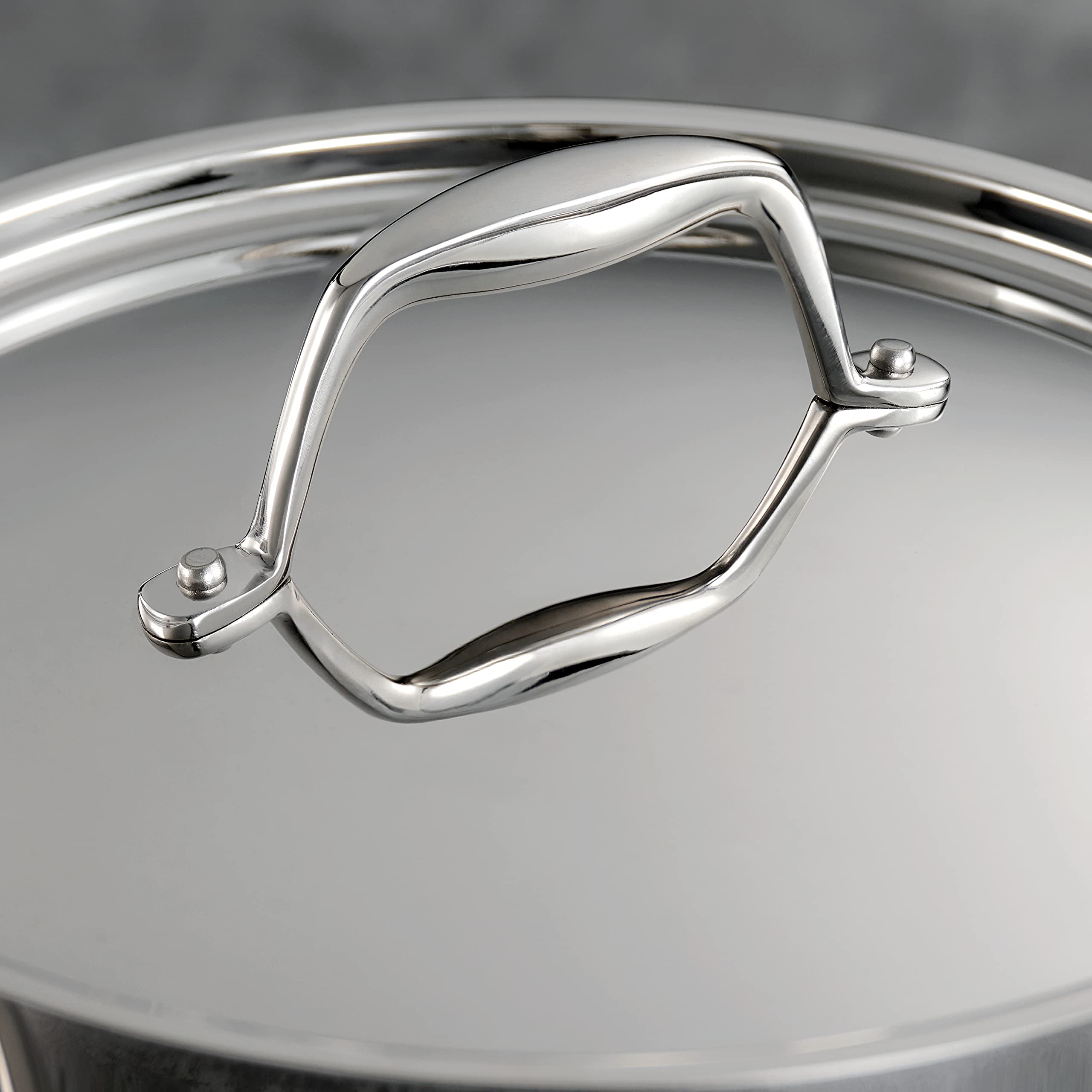 Tramontina Tri-Ply Clad Stainless Steel 3-Quart Braiser Pan With Lid, Induction-Ready, Dishwasher-Safe, Nsf-Certified, Made In B