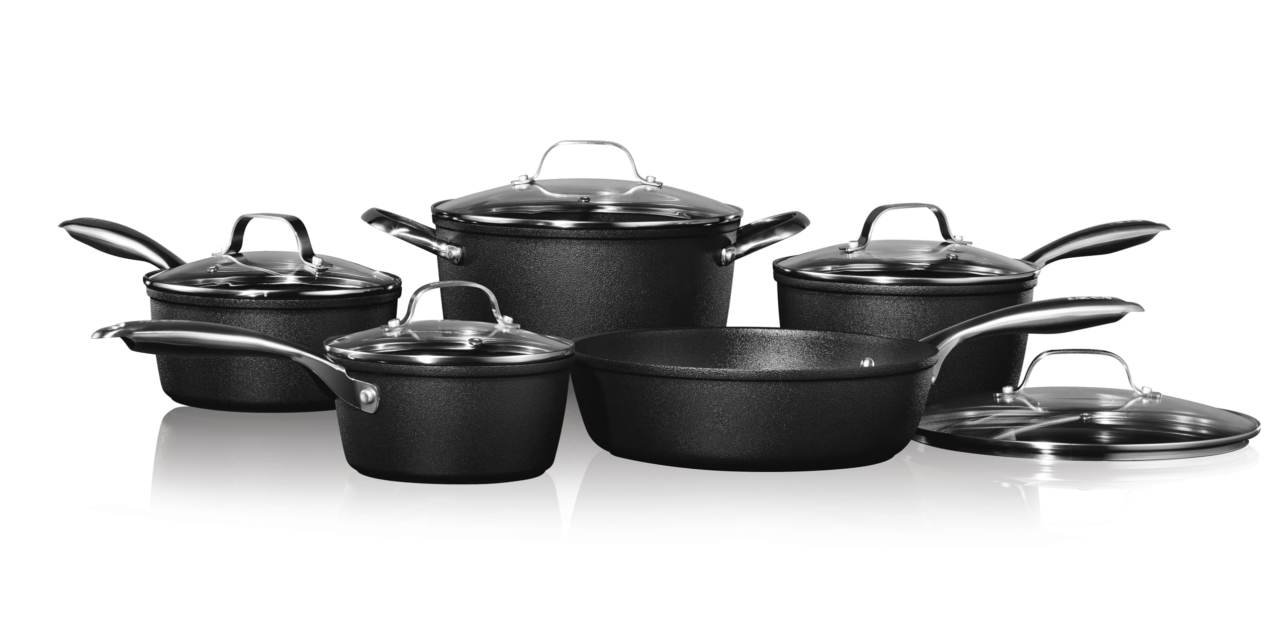 Starfrit 10 Piece Set THE Rock by Starfit Diamond, Black