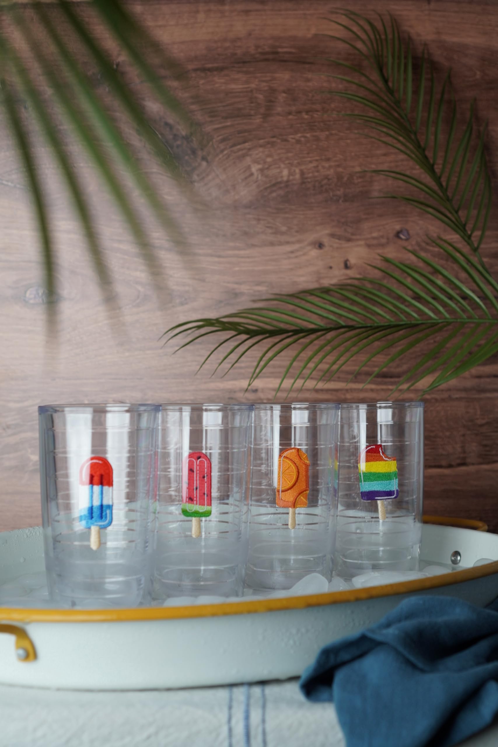 Tervis Ice Popsicle Collection Made In Usa Double Walled Insulated Tumbler Cup Keeps Drinks Cold & Hot, 16Oz 4Pk, Assorted - No