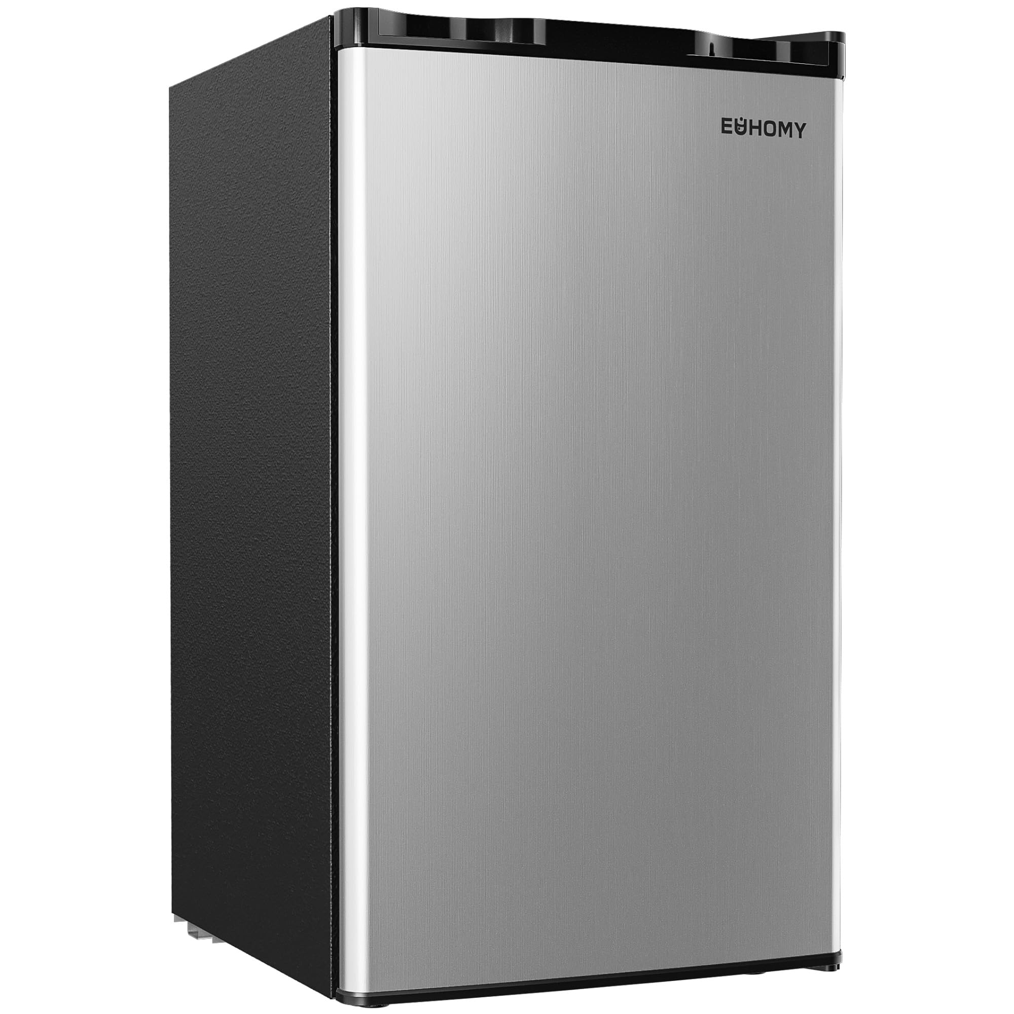 EUHOMY 3.2 Cu.Ft Mini Fridge with Freezer, Single Door Compact Refrigerator, Energy Saving, Mini Refrigerator Adjustable Thermos