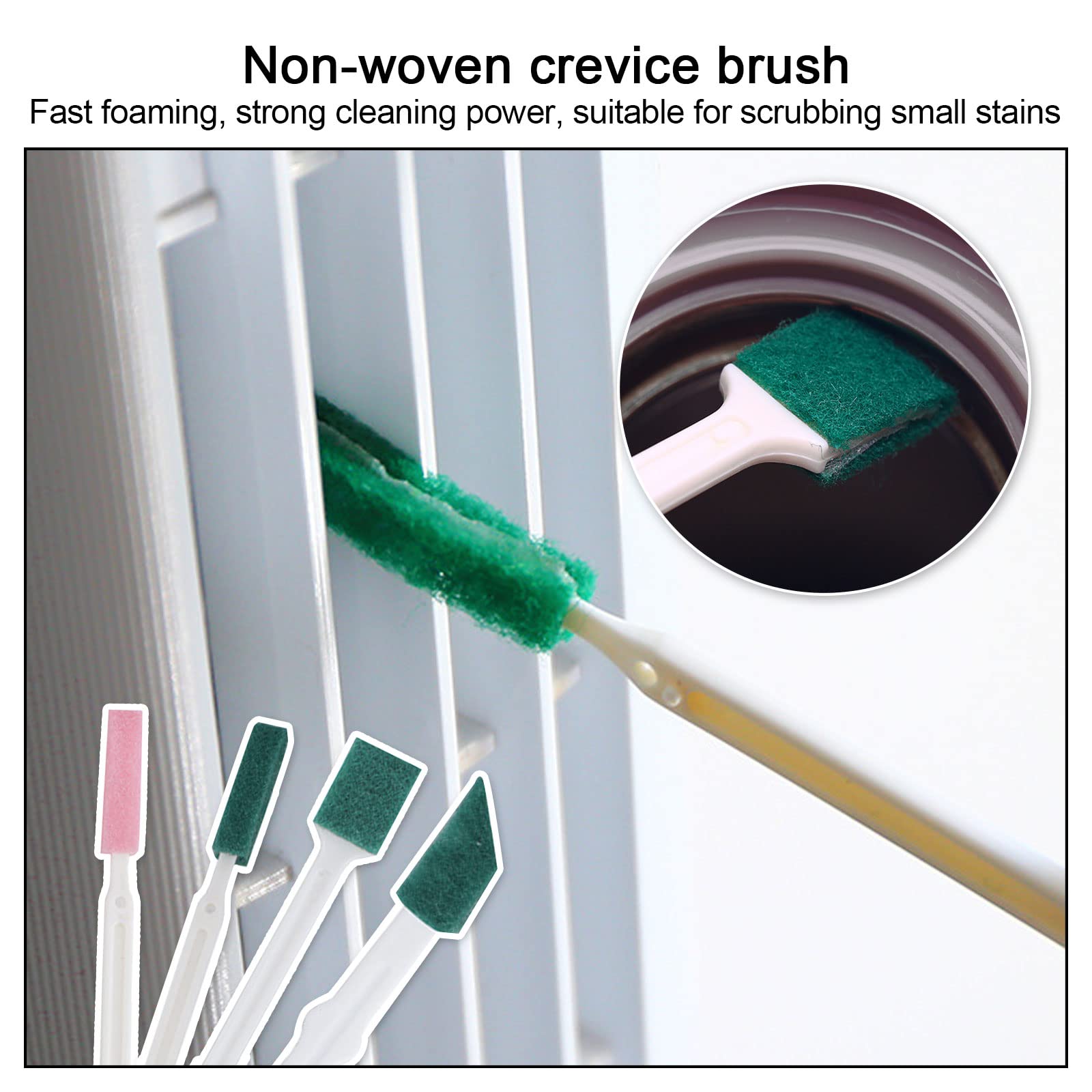 Crevice Cleaning Brushes Tool Kit Small Cleaning Brush For House Cleaning Disposable Toilet Brush Deep Cleaning Brush Gap For Ga