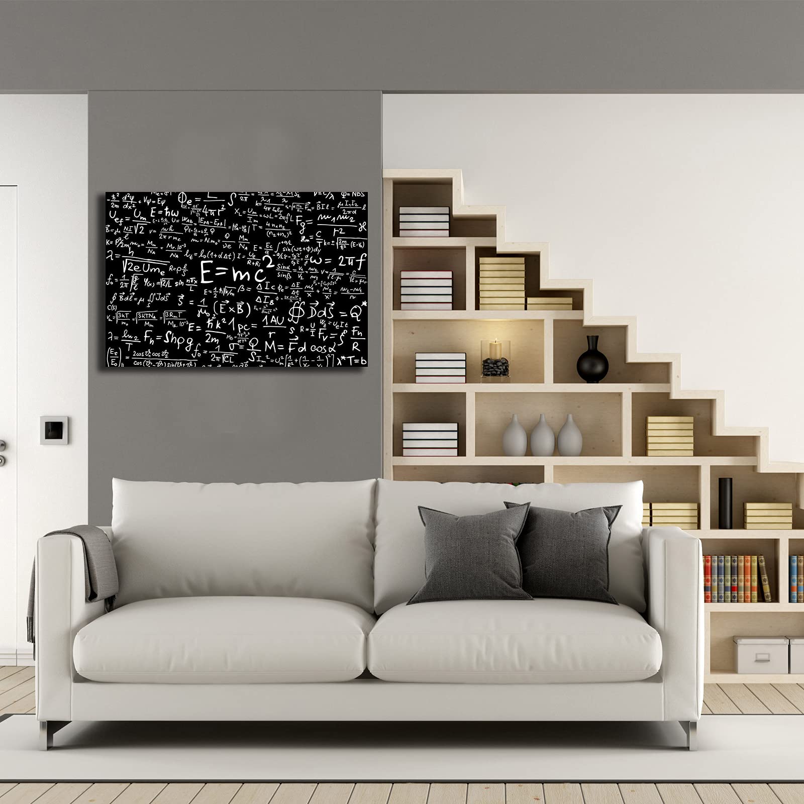 Educational Wall Art Framed Prints Canvas Black Poster Learning Physical Wall Decor Modern Picture Painting Artwork For Living R
