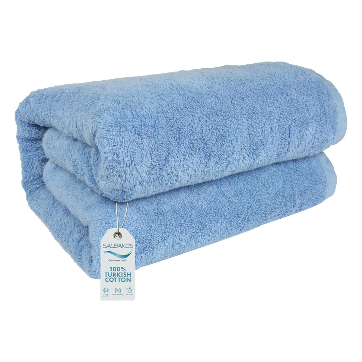 Salbakos - Premium Turkish Jumbo Bath Sheet, 100% Turkish Cotton, Absorbent & Ultra Comfy Bath Towel Sheets For Hotel & Spa | 40