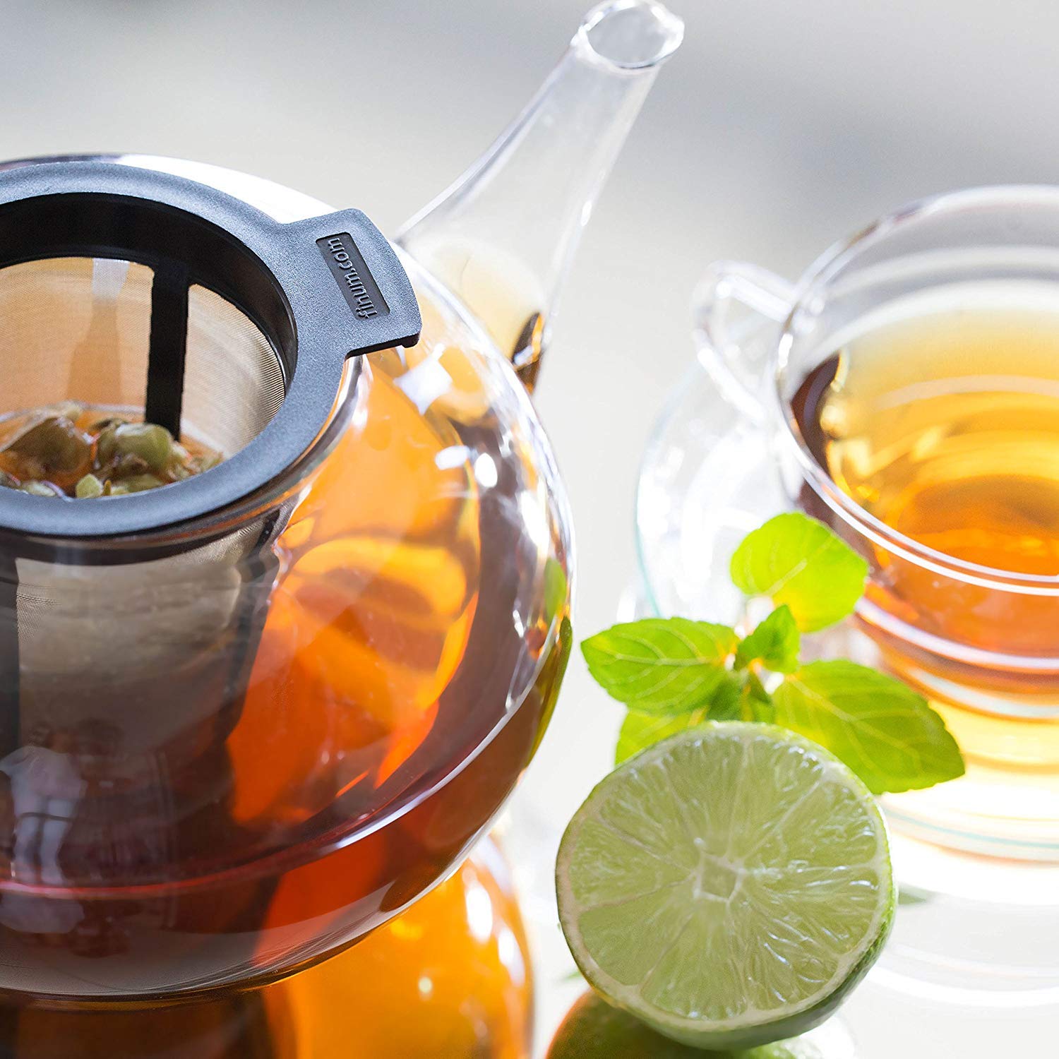 finum Floating Brewing Basket  Large  Black