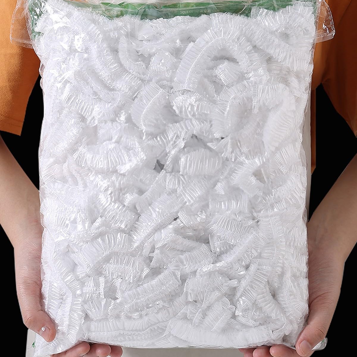 Wolpin Pack Of 100 Pcs Disposable Food Cover Elastic Lid For Covering Food, Fruits, Vegetables Fridge Storage