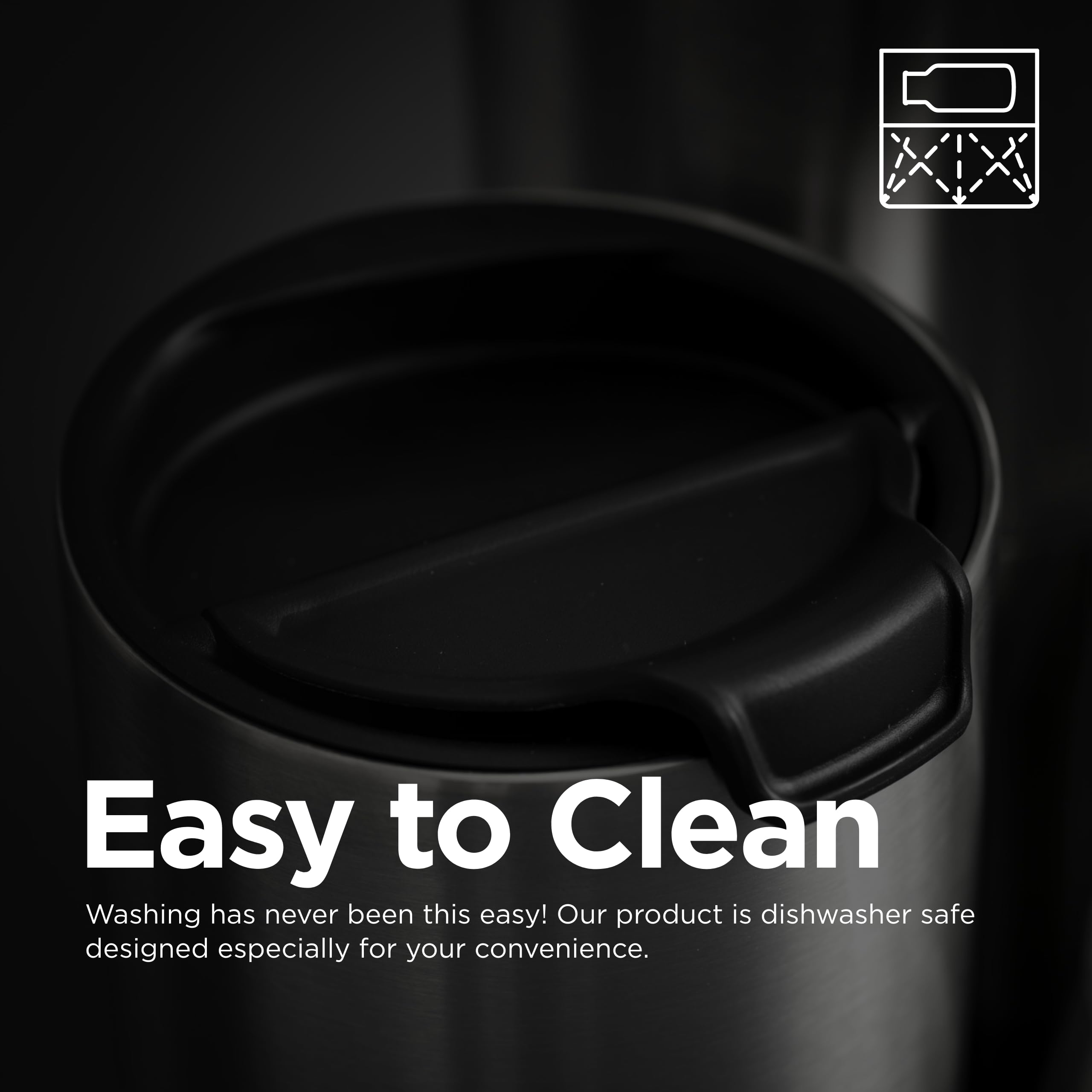 Klean Kanteen Rise Flip Lid - 90Mm - Black - Back To School Hydration