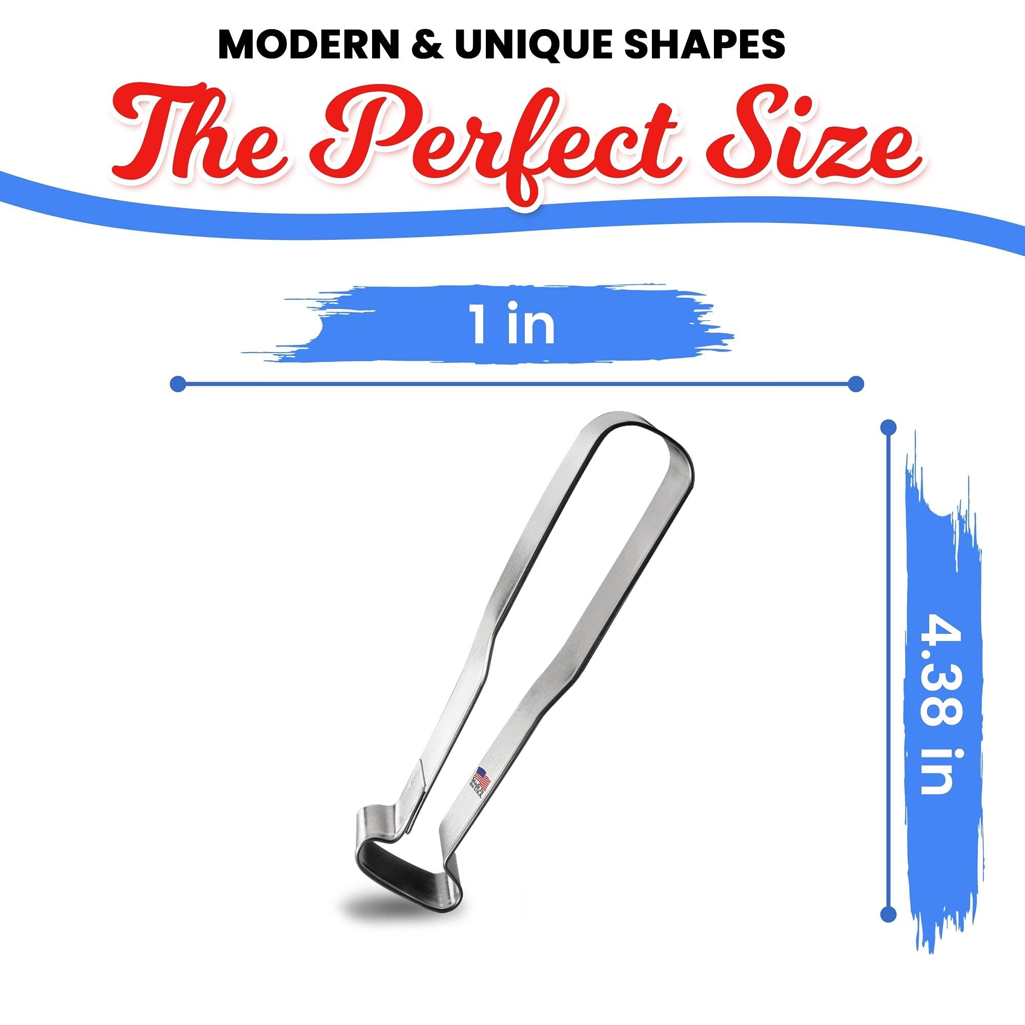 Baseball Bat Cookie Cutter 4.5 Inch - Made In The Usa - Foose Cookie Cutters Tin Plated Steel Baseball Bat Cookie Mold