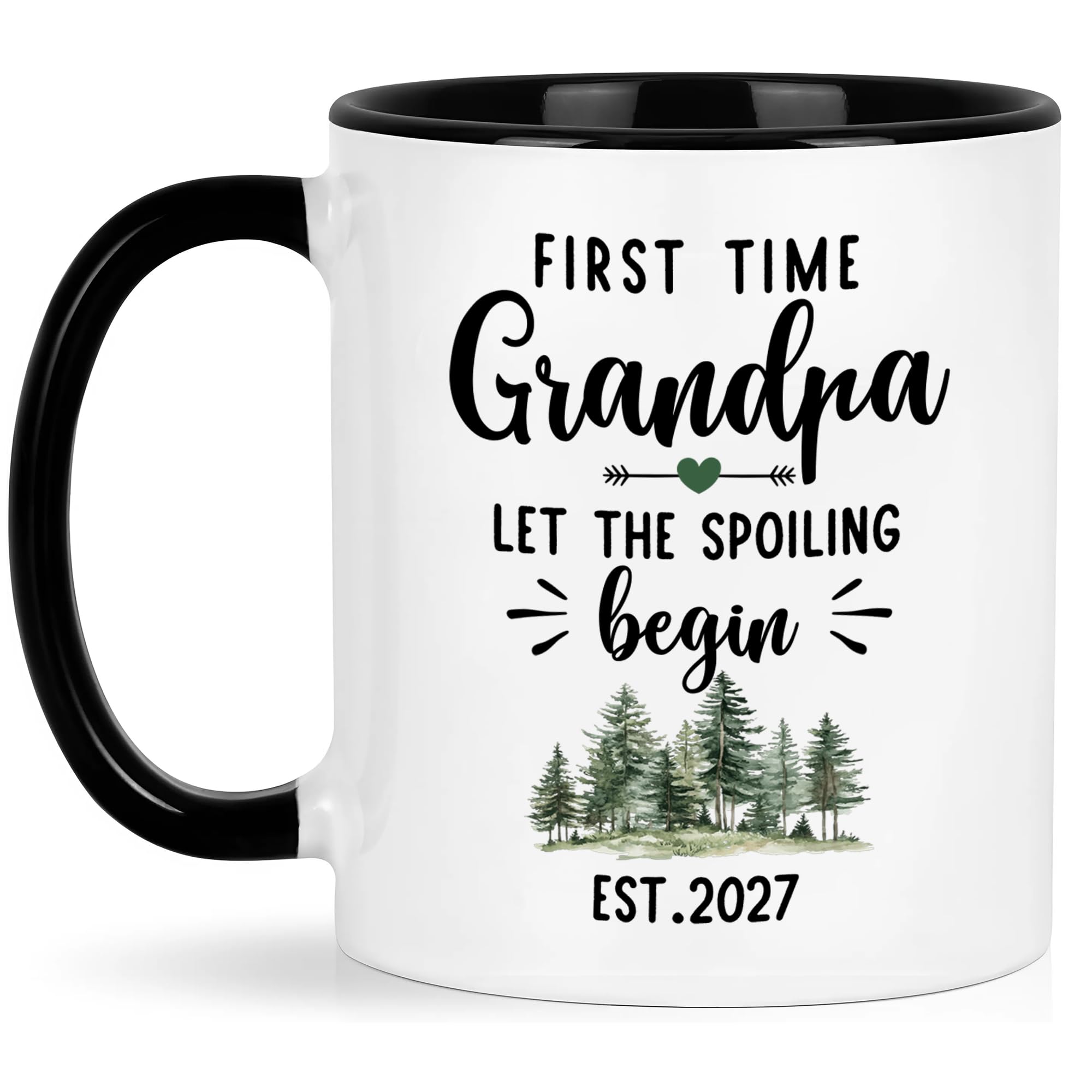 Nestura Gift for Grandpas  Lets the Spoiling Begin First Time Grandpa Mug est 2027, Promoted to Grandpa 2027, Gift Ideas for G