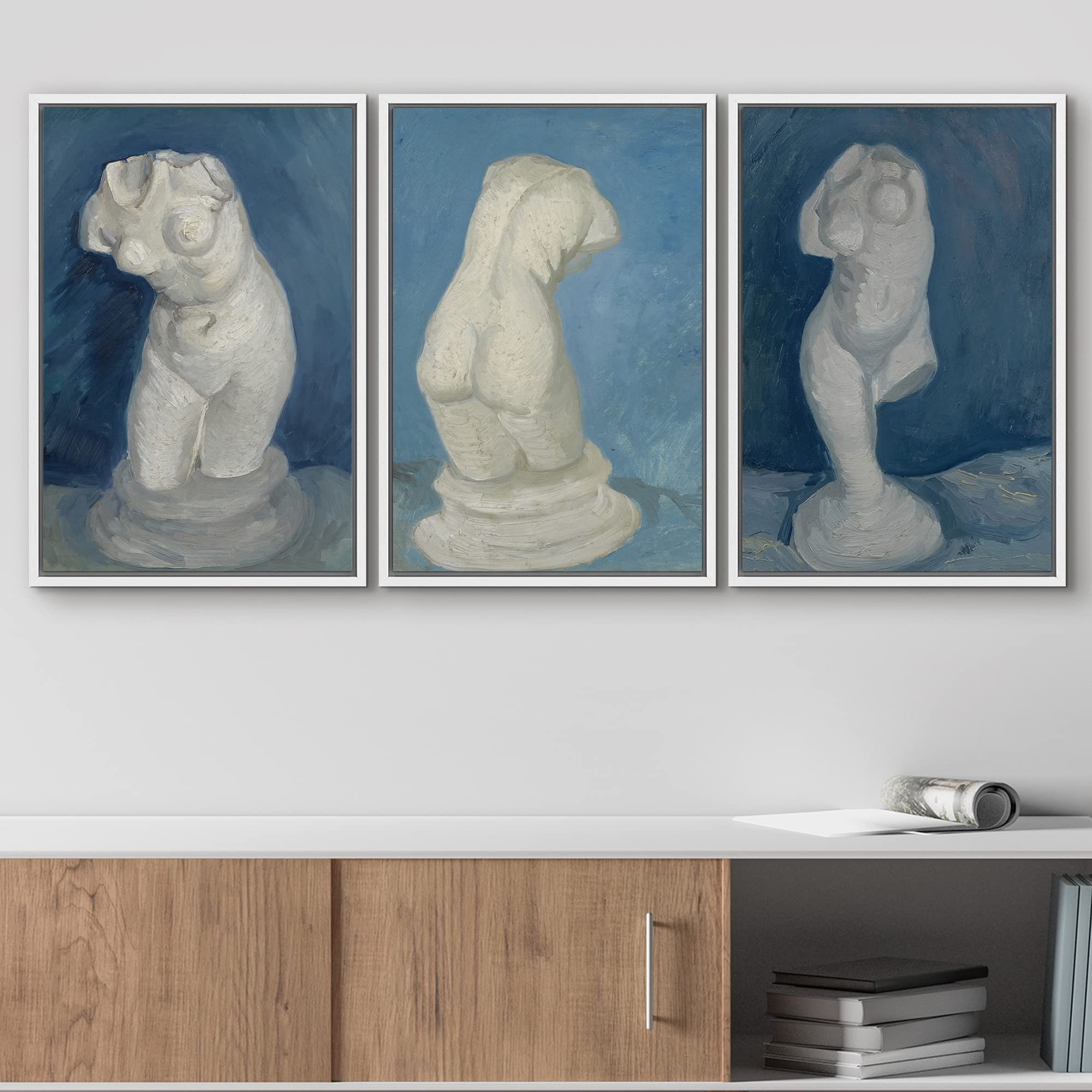 Wall26 Framed Canvas Print Wall Art Set Study Of Torso Of Venus Vincent Van Gogh Classical Illustrations Fine Art Decorative His