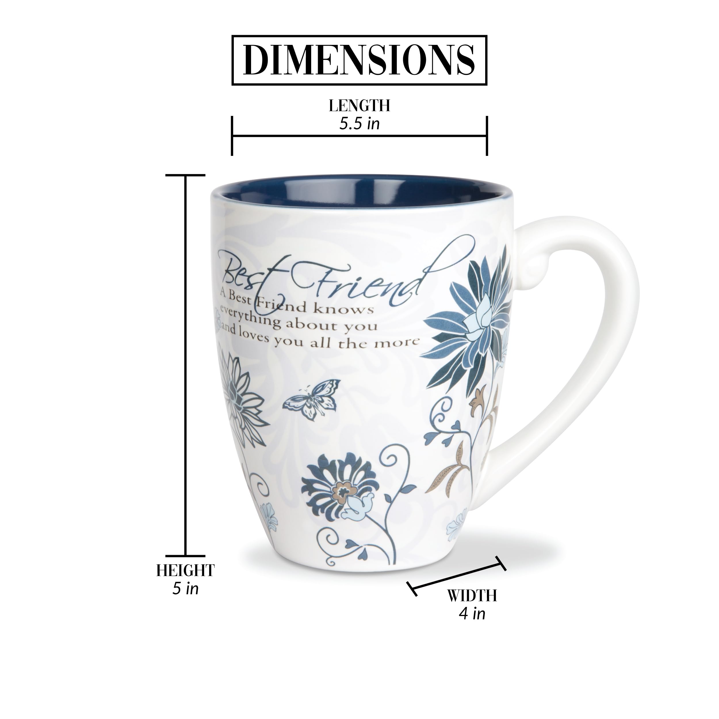 Pavilion Gift Mark My Words 4-3/4-Inch Best Friend Mug, 20-Ounce