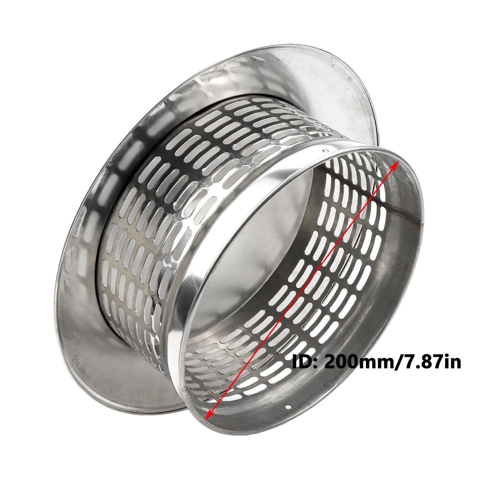 Antrader 7.87 Inch Round Stainless Steel Chimney Cap, Cone Top Chimney Cap Round Chimney Cap Chimney Cover Cap Chimney Cover Out