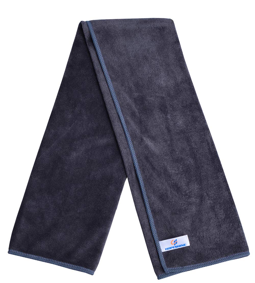 Hopeshine Microfiber Gym Towels Fast Drying Sports Towel 3-Pack 16Inch X 32Inch (Grey+Dark Blue+Navy Blue)