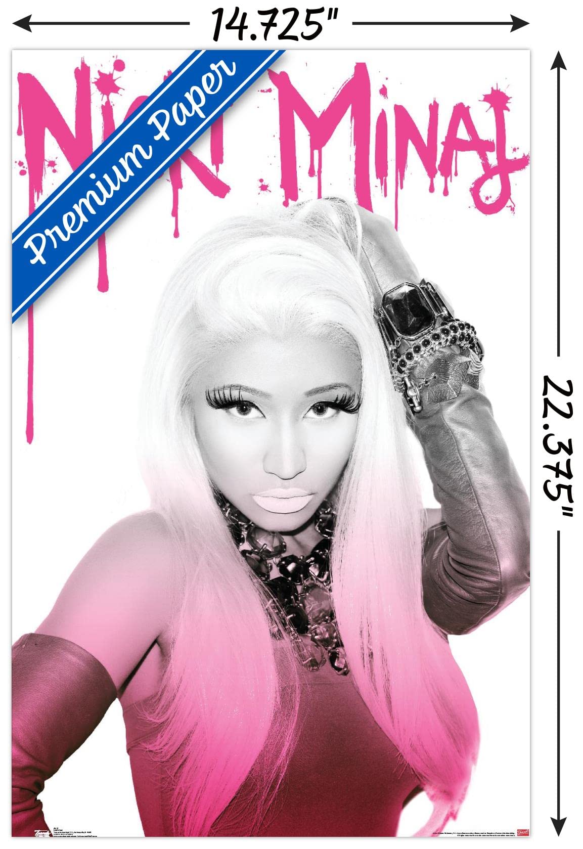 Trends International Nicki Minaj Wall Poster, 14.725'' X 22.375'', Premium Unframed Version