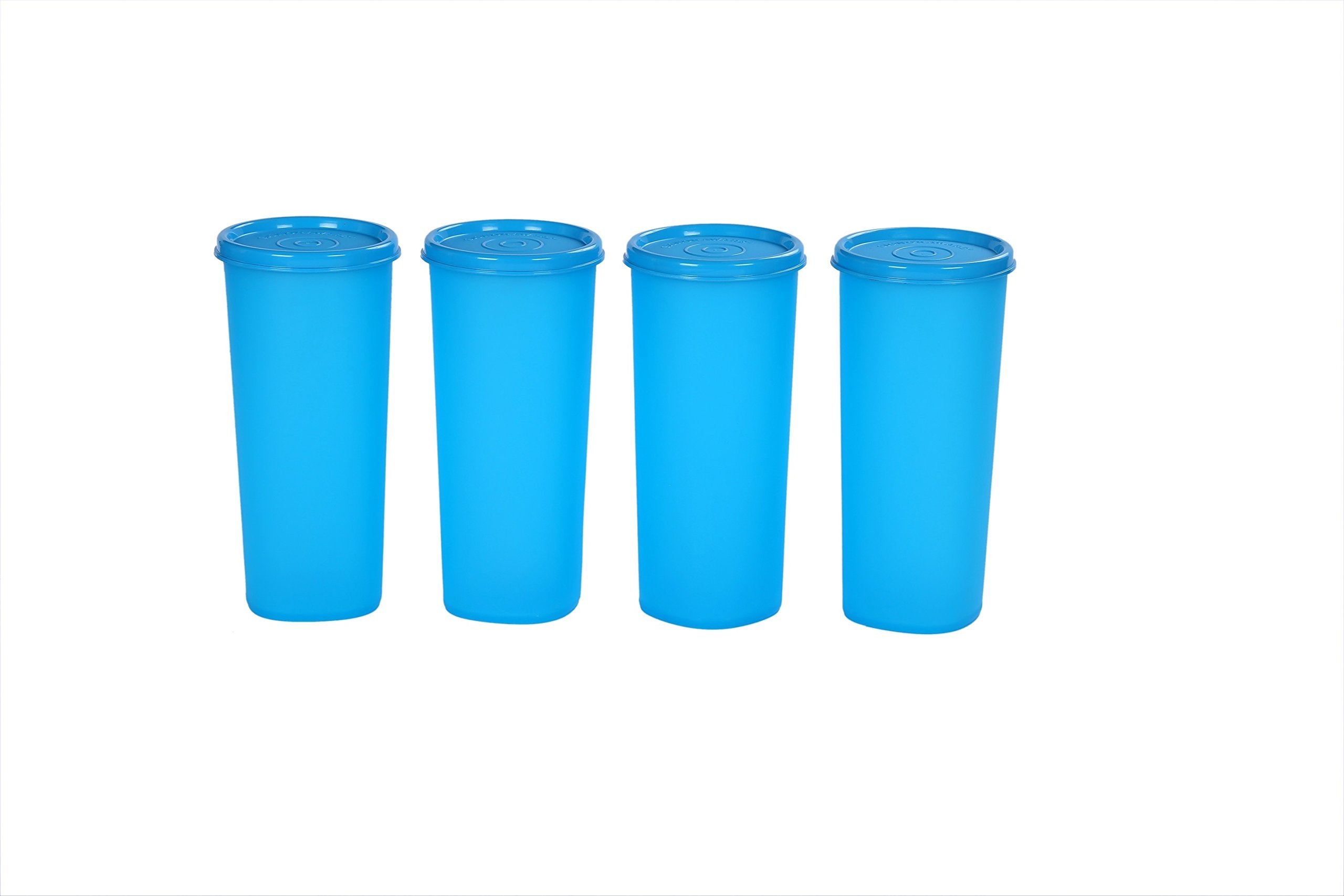 Signoraware Jumbo Plastic Tumbler Set, 500Ml, Set Of 4, Turkish Blue