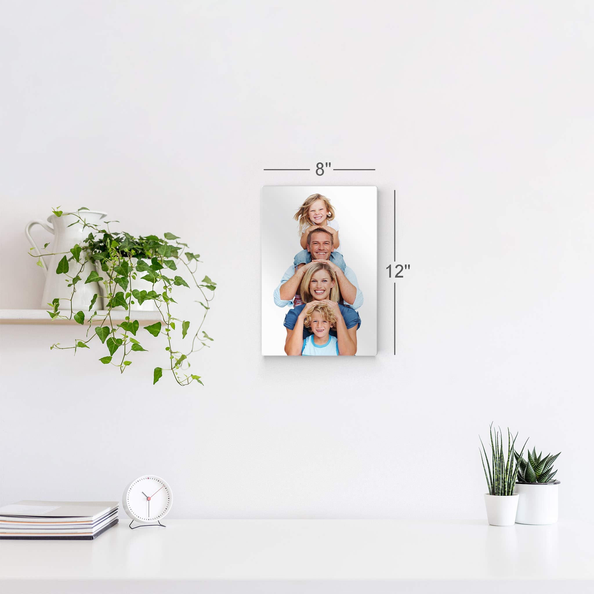 Smile Art Design Custom Metal Personalized Photo Wall Decor Picture Metal Print Put Your Photo On Metal Personalized Photo Print
