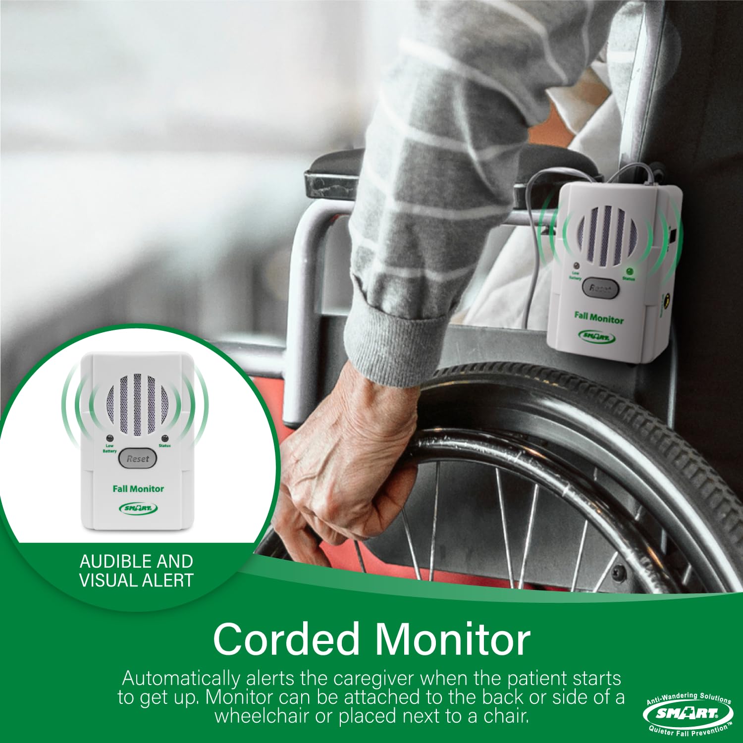 Basic Fall Monitor And Chair Pad (1 Year Warranty), 10 Inches X 15 Inches