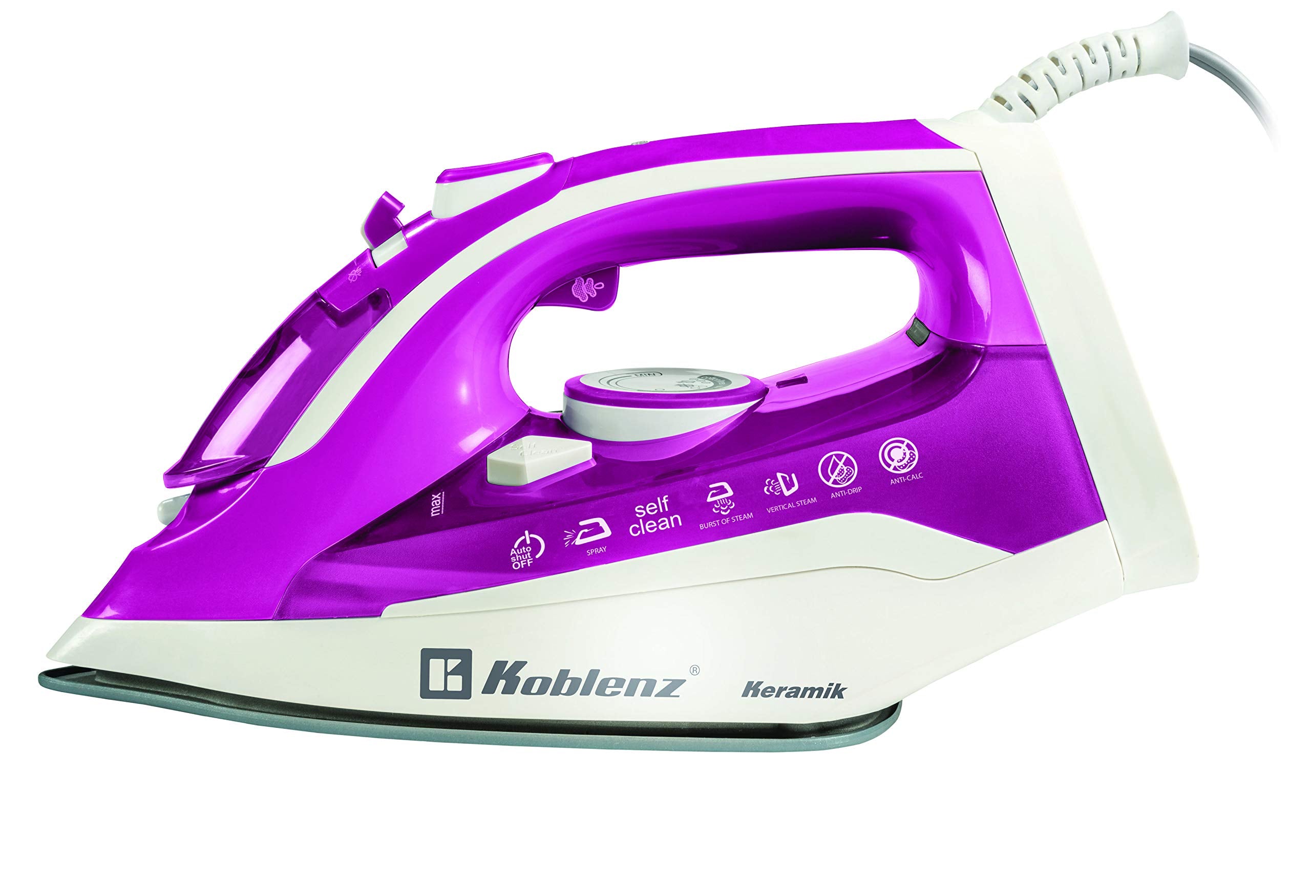 Koblenz Pkk-550 Sr Secure Keramik Iron, One Size, Pink