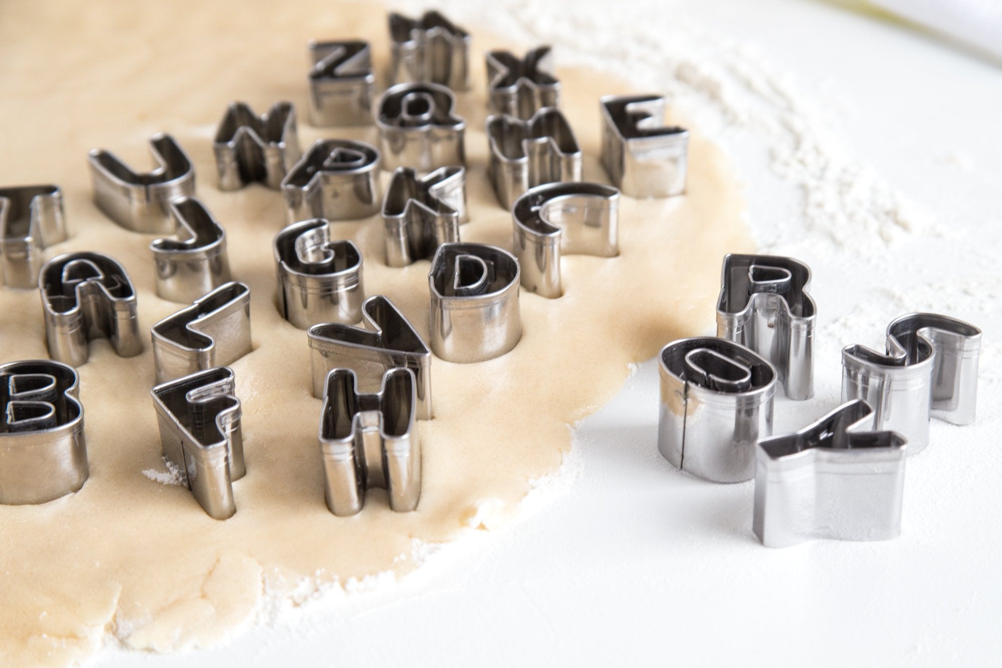 Fox Run Alphabet Cookie Cutters, 26 Piece, Metallic