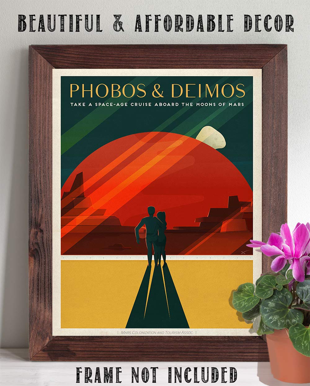 Astronomy Poster - Spacex Mars Travel - 11X14 Unframed Art Print - Vintage Posters For Dark Academia, Space Poster For Astronome