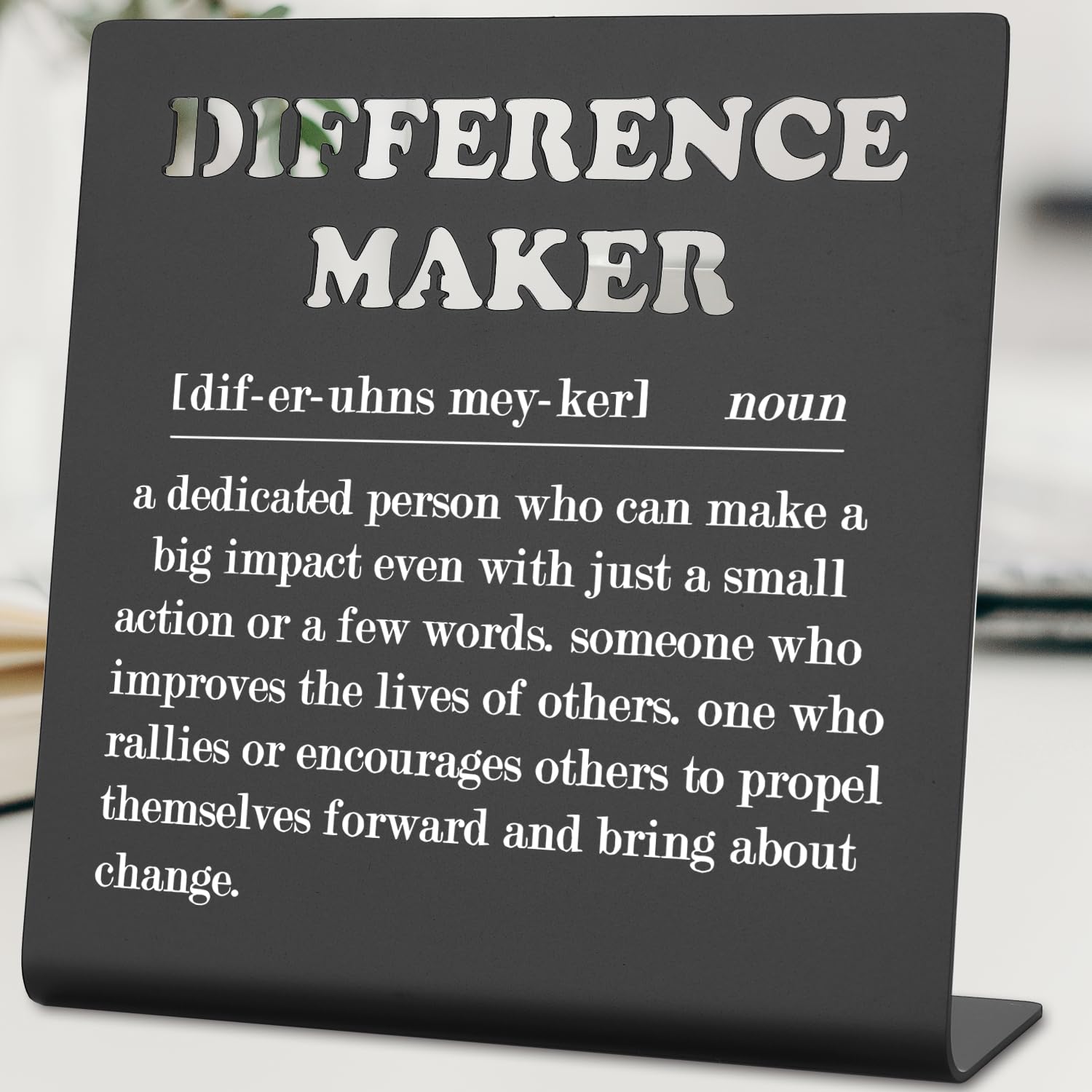 Difference Maker Gift Thank You Gift for Women Teacher Mentor Coach Boss Manager Inspirational Desk Decor Teacher Retirement Gif