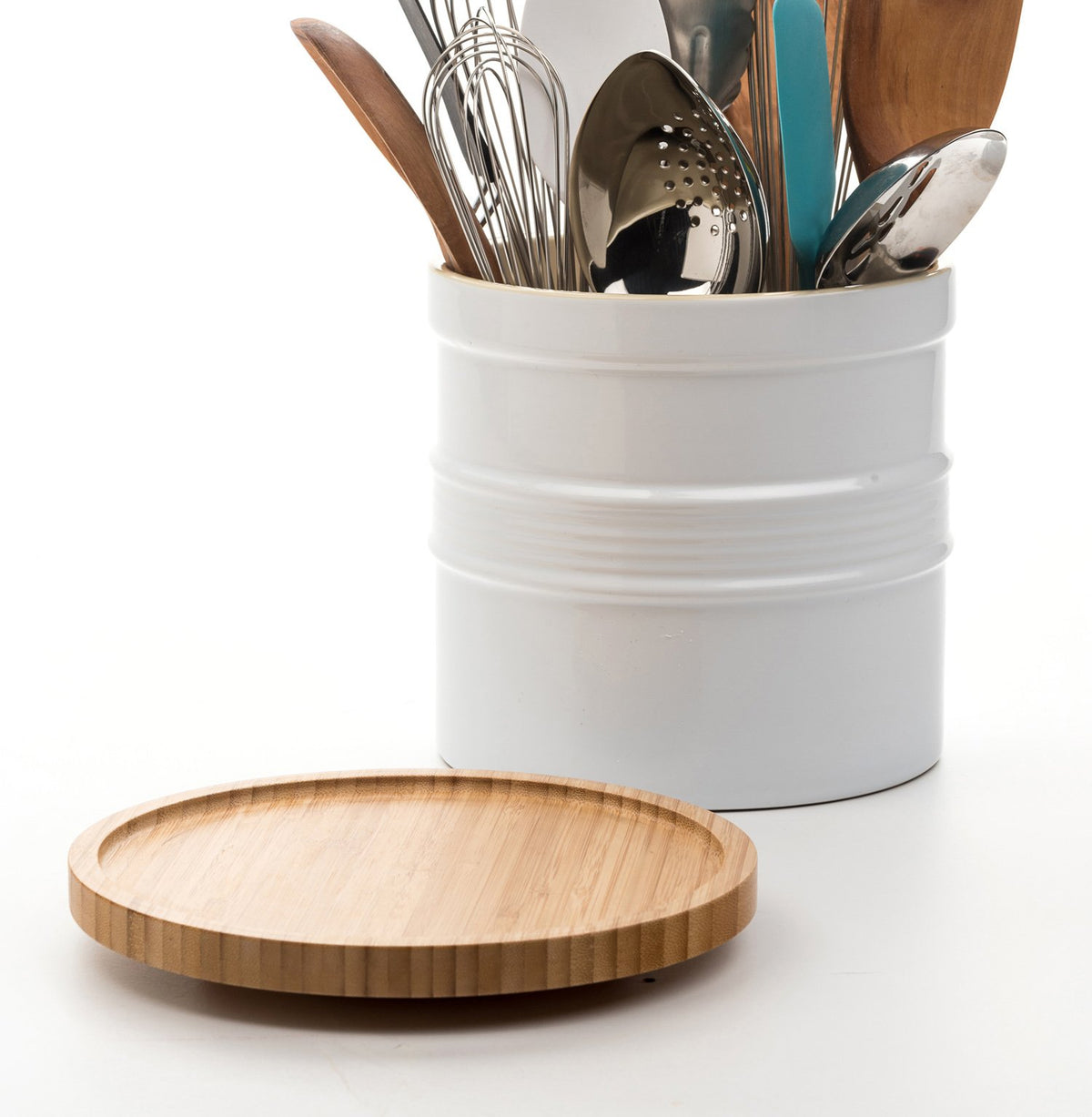 Rsvp Oversized Tool Crock And Turntable Set