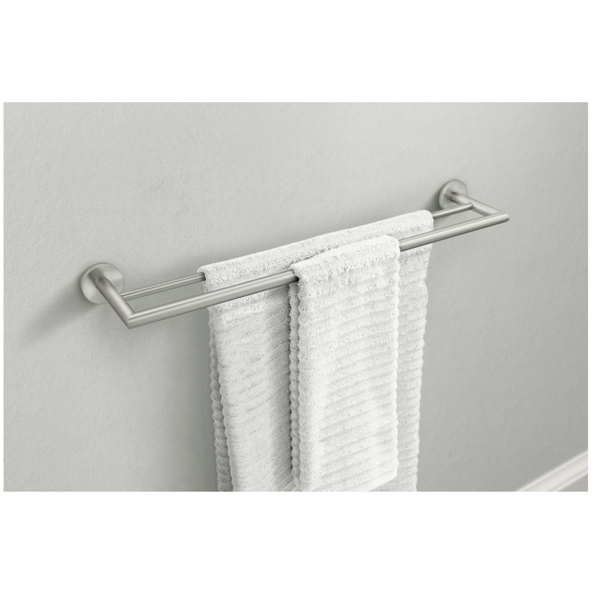 Moen Y5722Ch 24-Inch Modern Double Towel Bar, Chrome