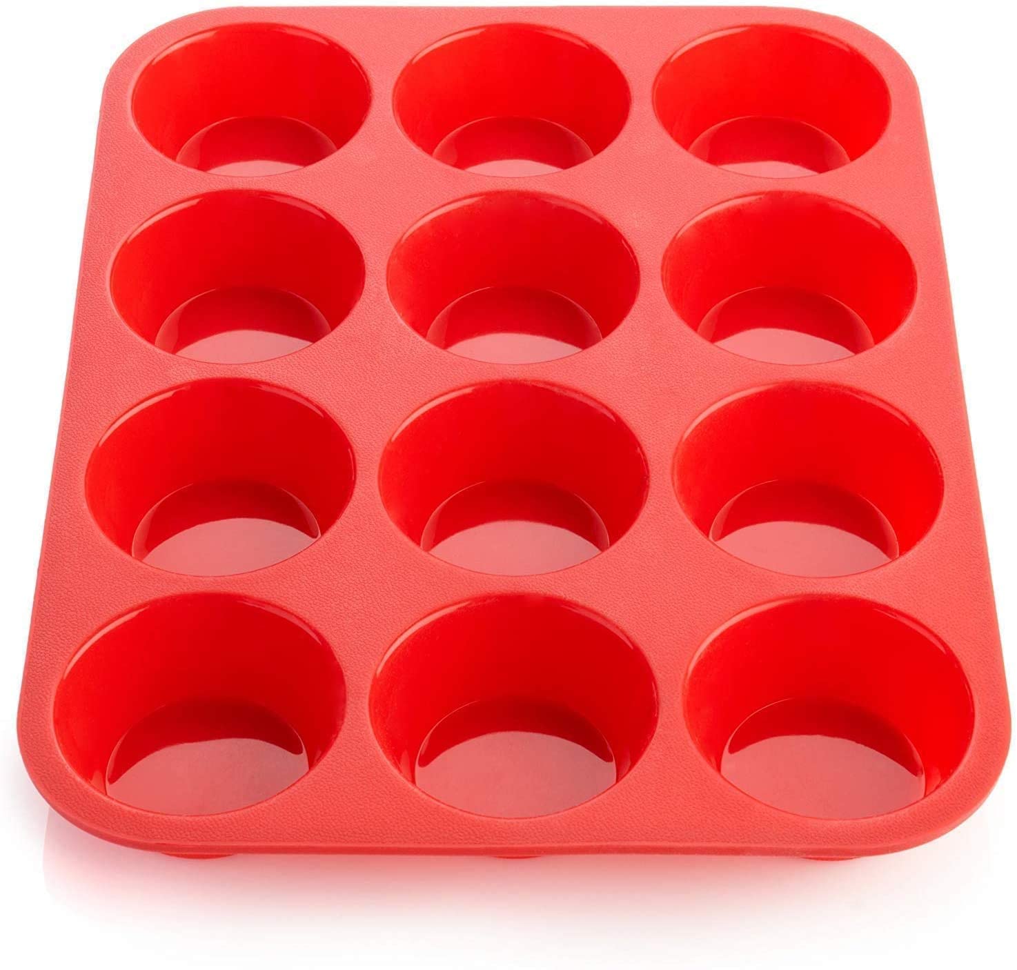 Samzareulo Silicone Muffin Pan - 12 Cups Regular Cupcake Pan