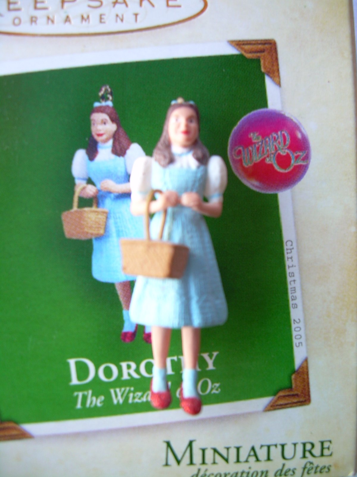 Hallmark Dorothy From The Wizard of Oz Miniature Hanging Ornament - Ruby Red - Homecoming
