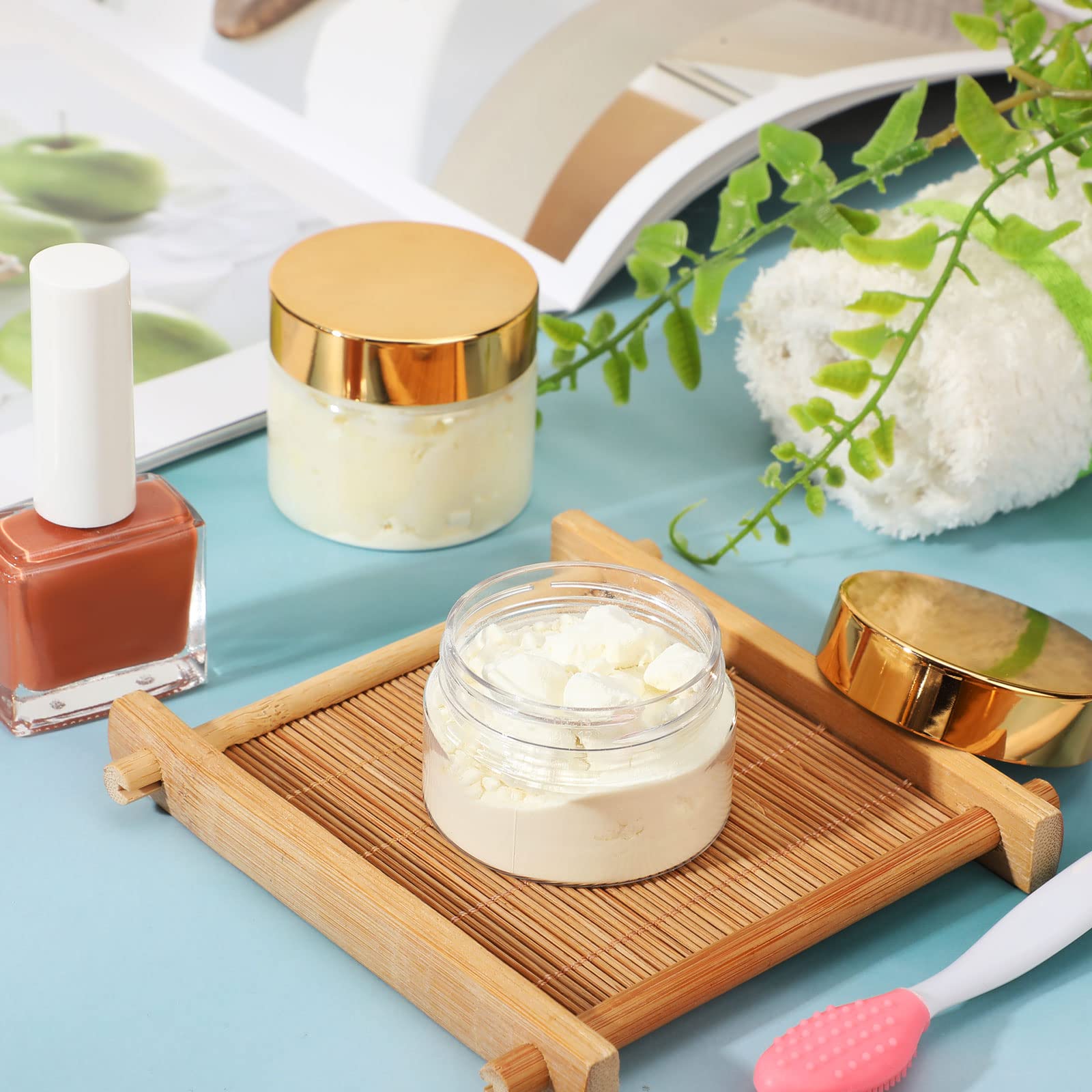 Satinior 100 Pcs Plastic Jars With Lids Small Clear Containers With Lids Wide Mouth Small Plastic Containers For Lotion Cream Rh