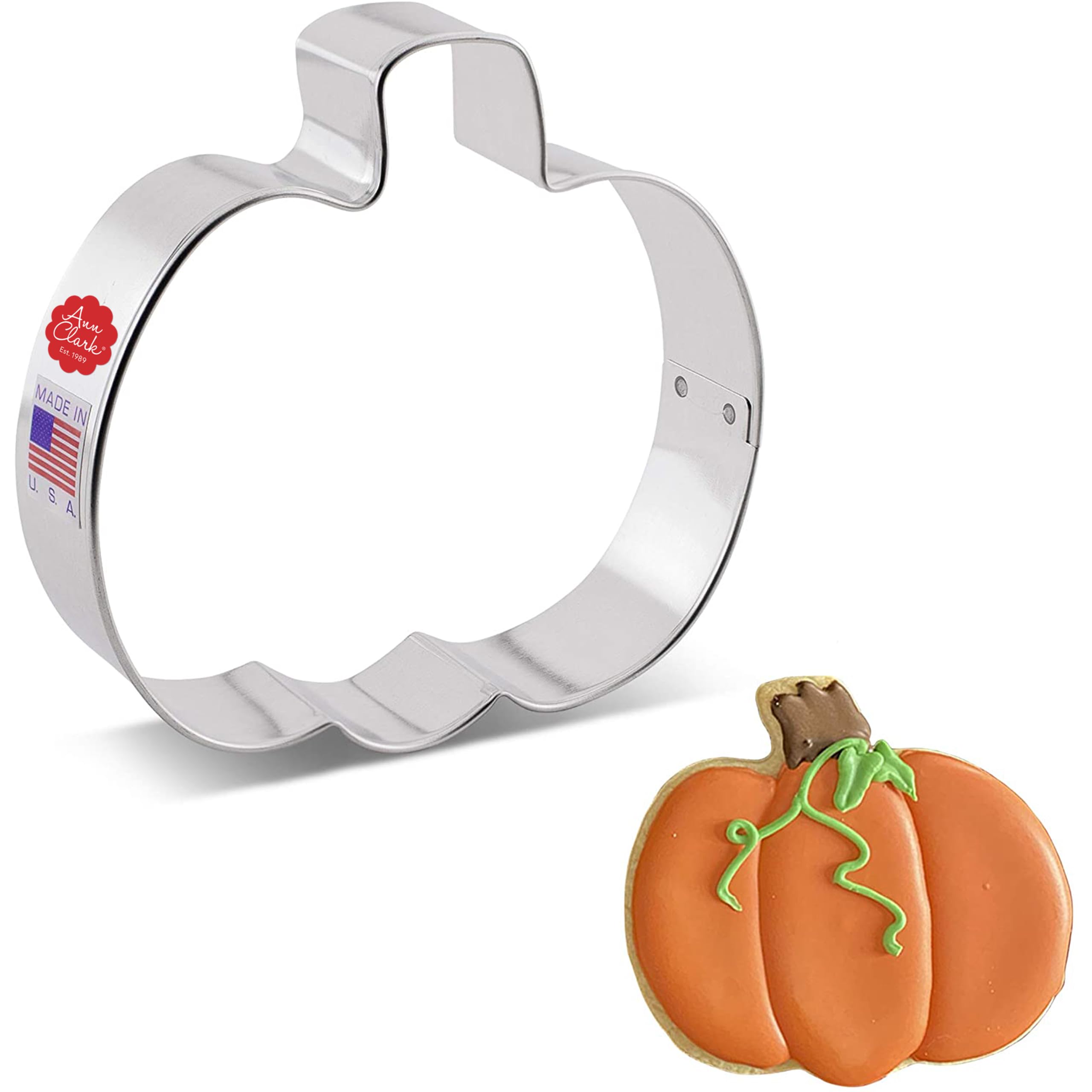 Ann Clark Cookie Cutters Pumpkin Cookie Cutter 4 Made in USA