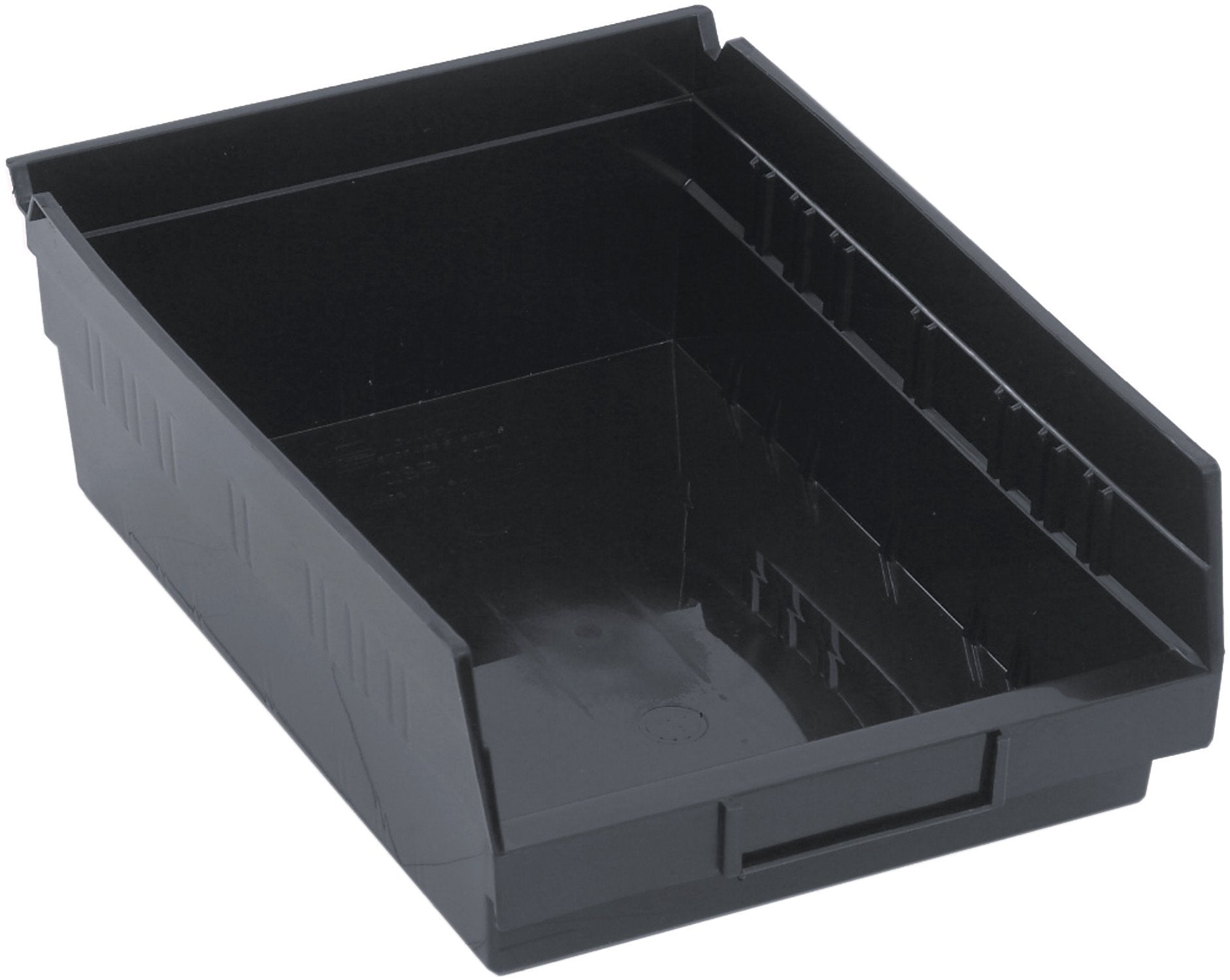 Quantum Storage Systems Qsb107Bk Economy Shelf Bin, 11-5/8'' Length X 8-3/8'' Width X 4'' Height, Black, Pack Of 20