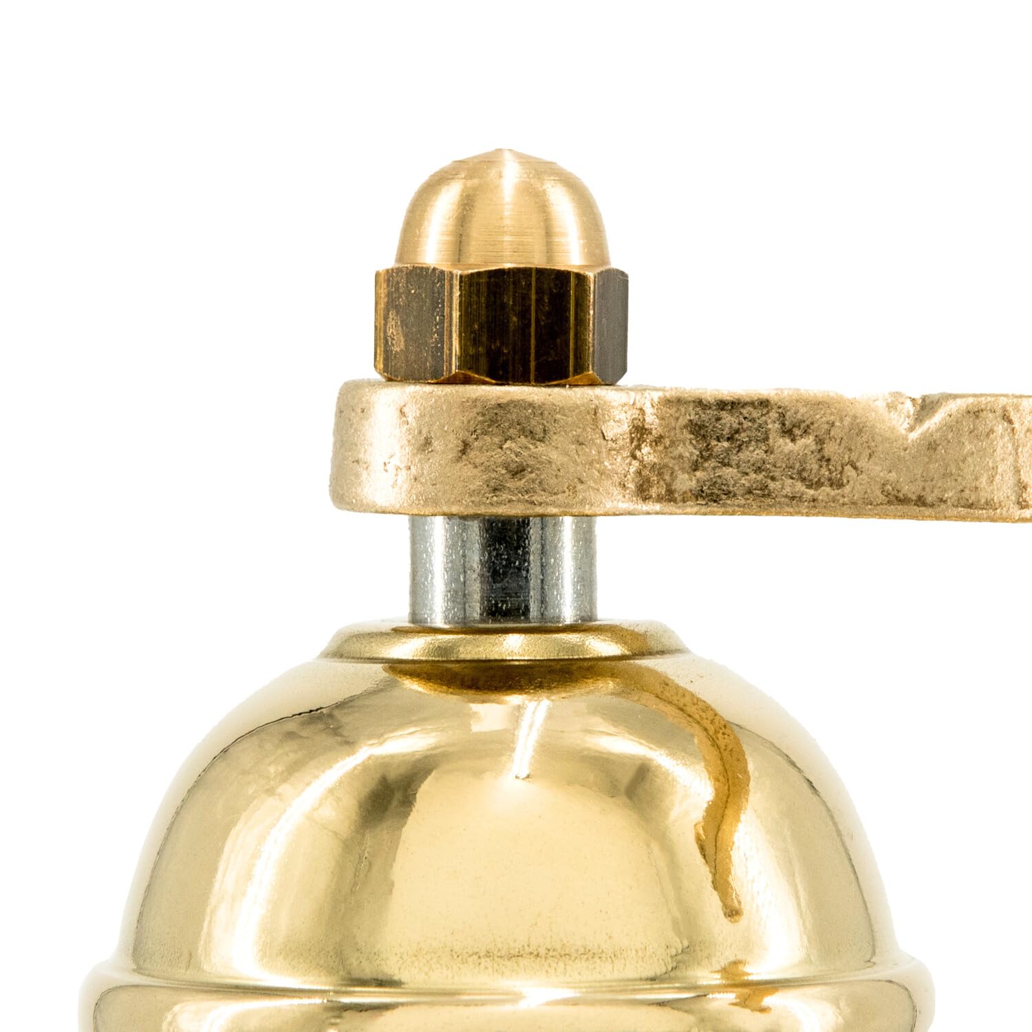 Alexander Home The Original Greek Salt Mill 9 Inch Tall | European Salt Mill Grinder With Crank Handle | Manual Salt Grinder | S