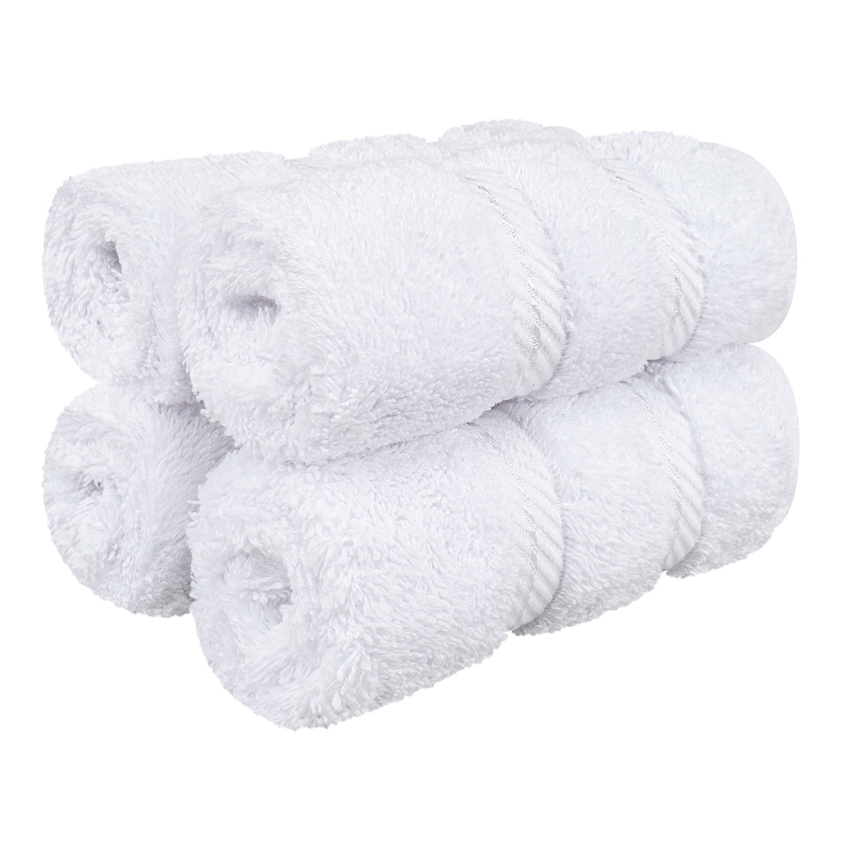 American Soft Linen Washcloths For Bathroom, 100% Turkish Cotton Washcloth Set Of 4, 13X13 In Soft Washcloths For Body And Face,