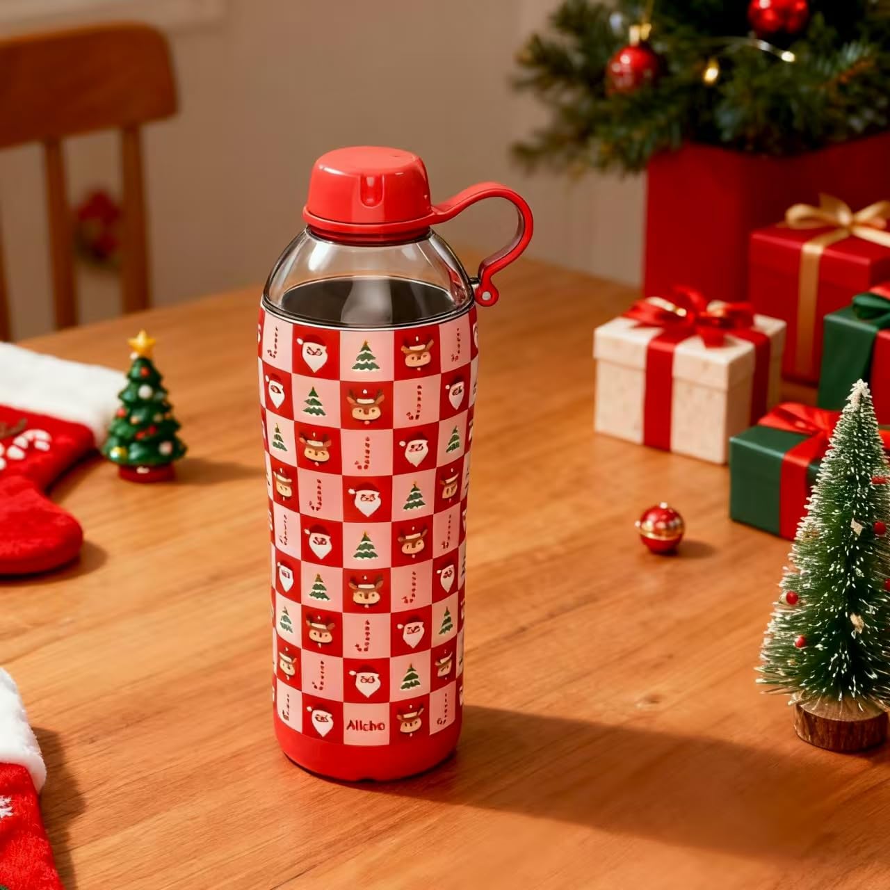 Allcho Christmas Gifts for Women Mom Daughters, Christmas Travel Coffee Tumbler for Friends Girls, Insulated Water Bottle, 18 oz