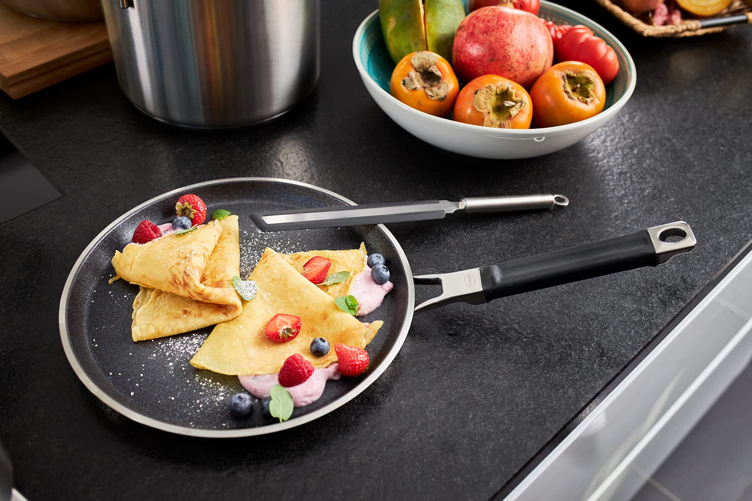 Rsle Silence Pro Cookware Collection 11 In. Crepes Pan With Non-Stick Coating