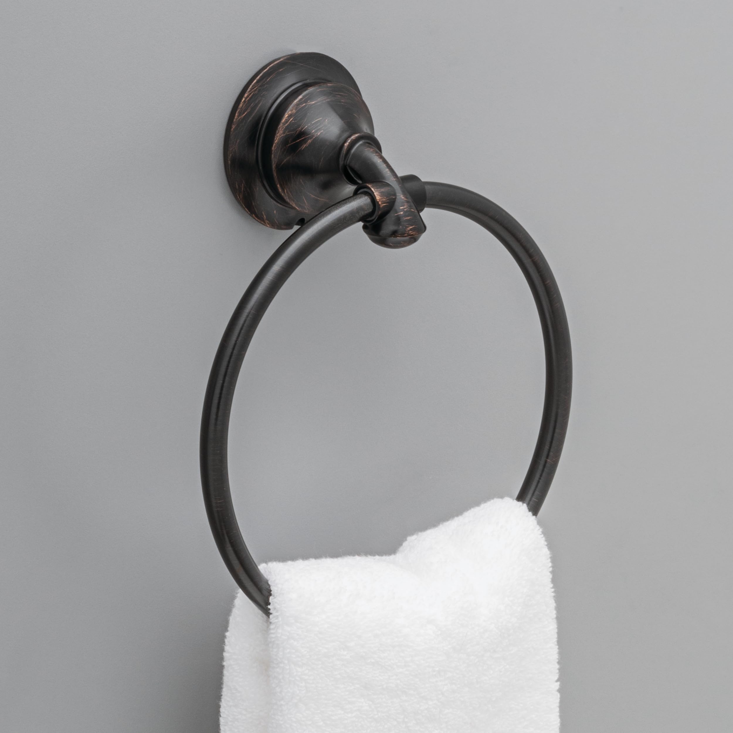 Delta Faucet 79446-Rb Linden Towel Ring, Venetian Bronze