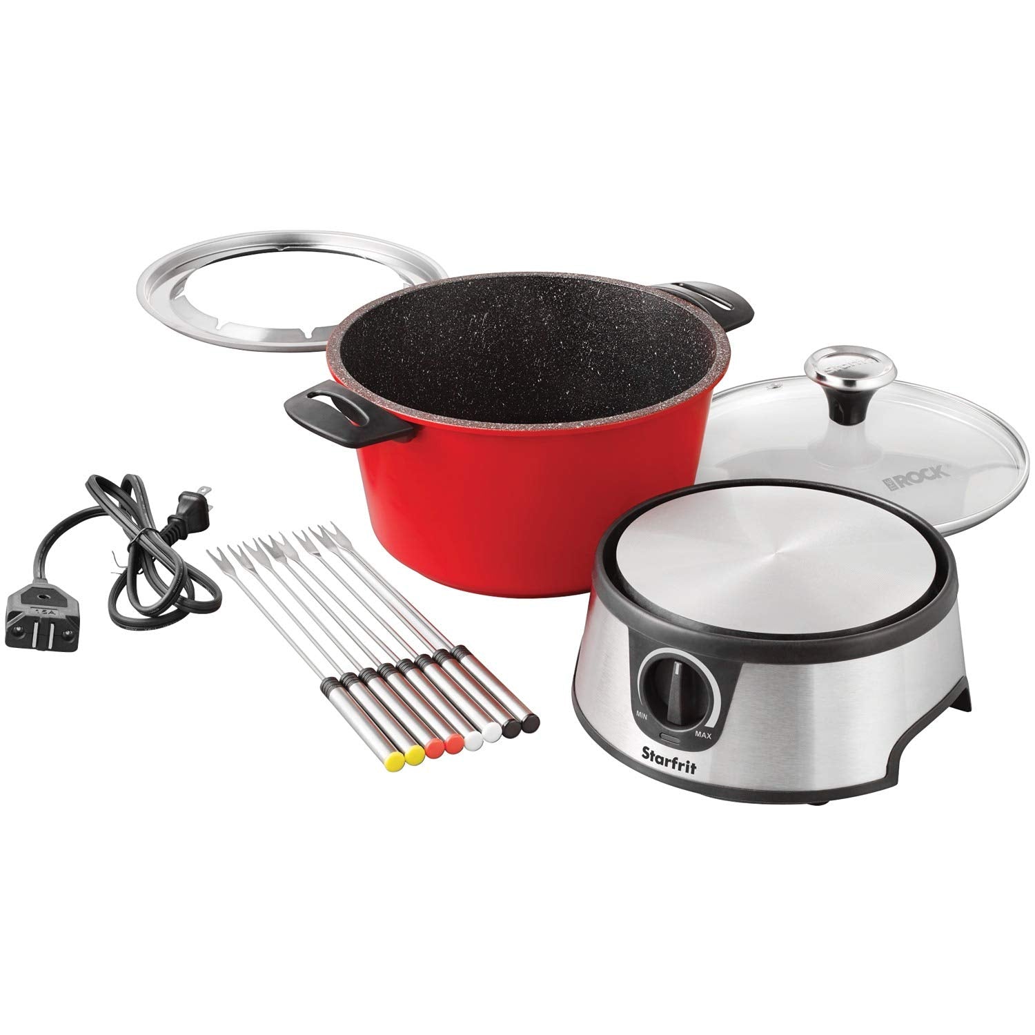 Starfrit 024704-002-0000 The Rock Electric Fondue, 1,500 Watts, Black