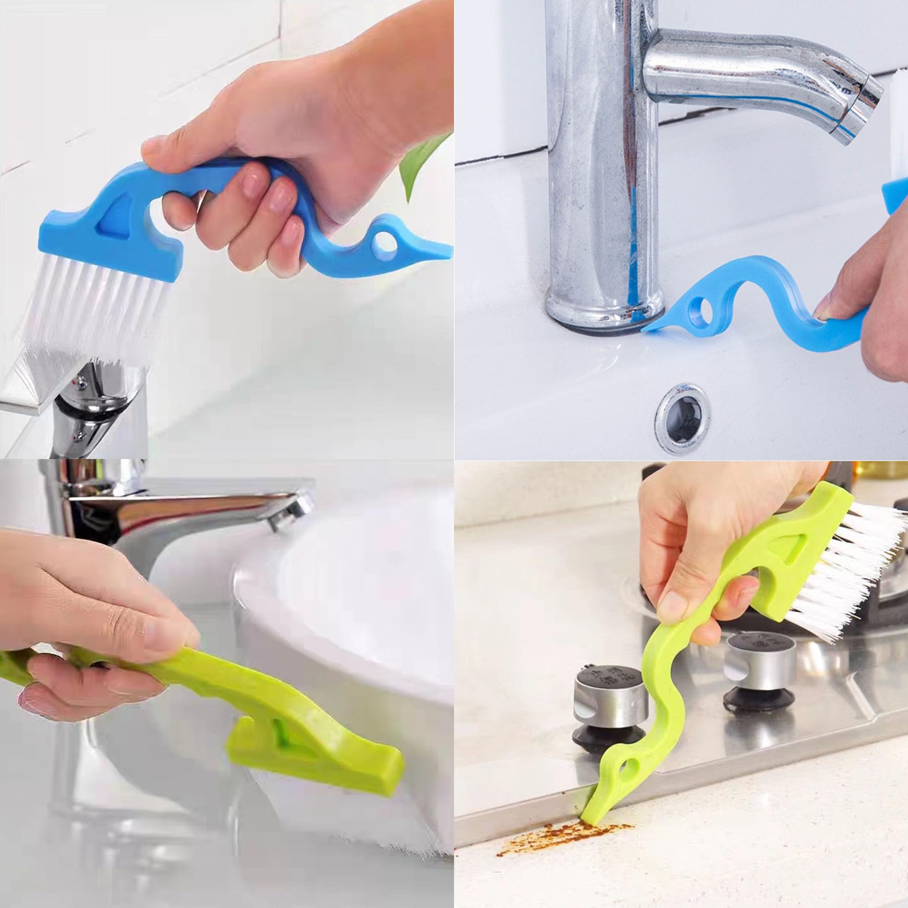 9 Pcs Hard Bristle Crevice Cleaning Brushes For Household Use, Gap Cleaning Brush Multifunctional Small Corner Cleaning Brush Se
