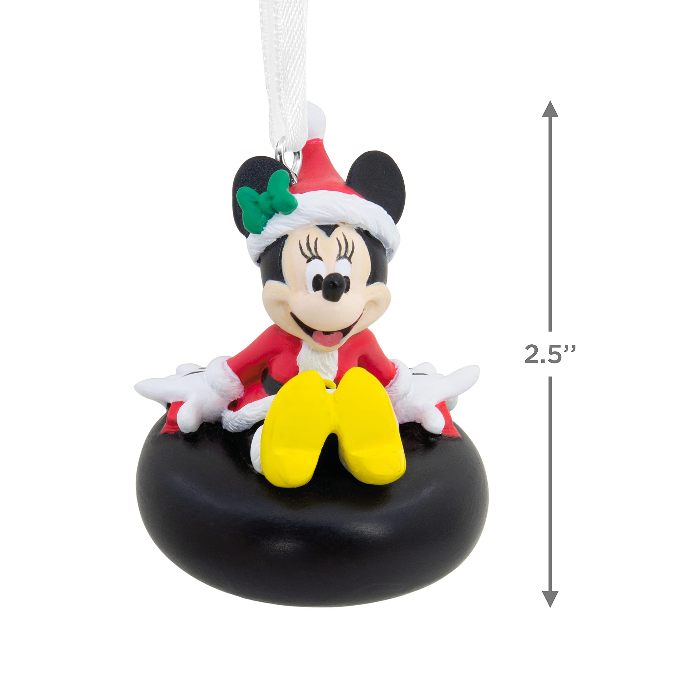 Hallmark Disney Minnie Mouse on Snow Tube Christmas Ornament