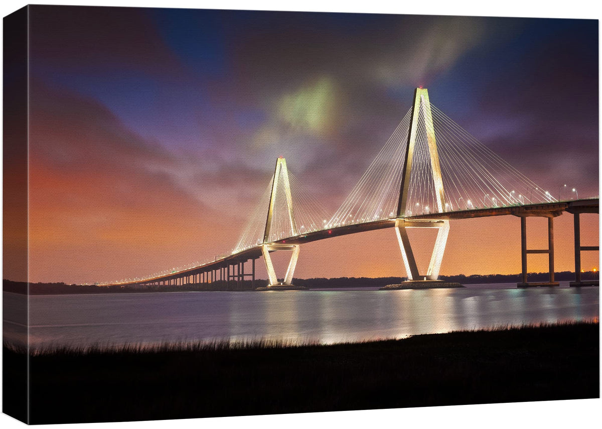 Wall26 Arthur Ravenel Jr Cooper River Bridge Charleston South Carolina - Canvas Art Wall Art - 24'' X 36''
